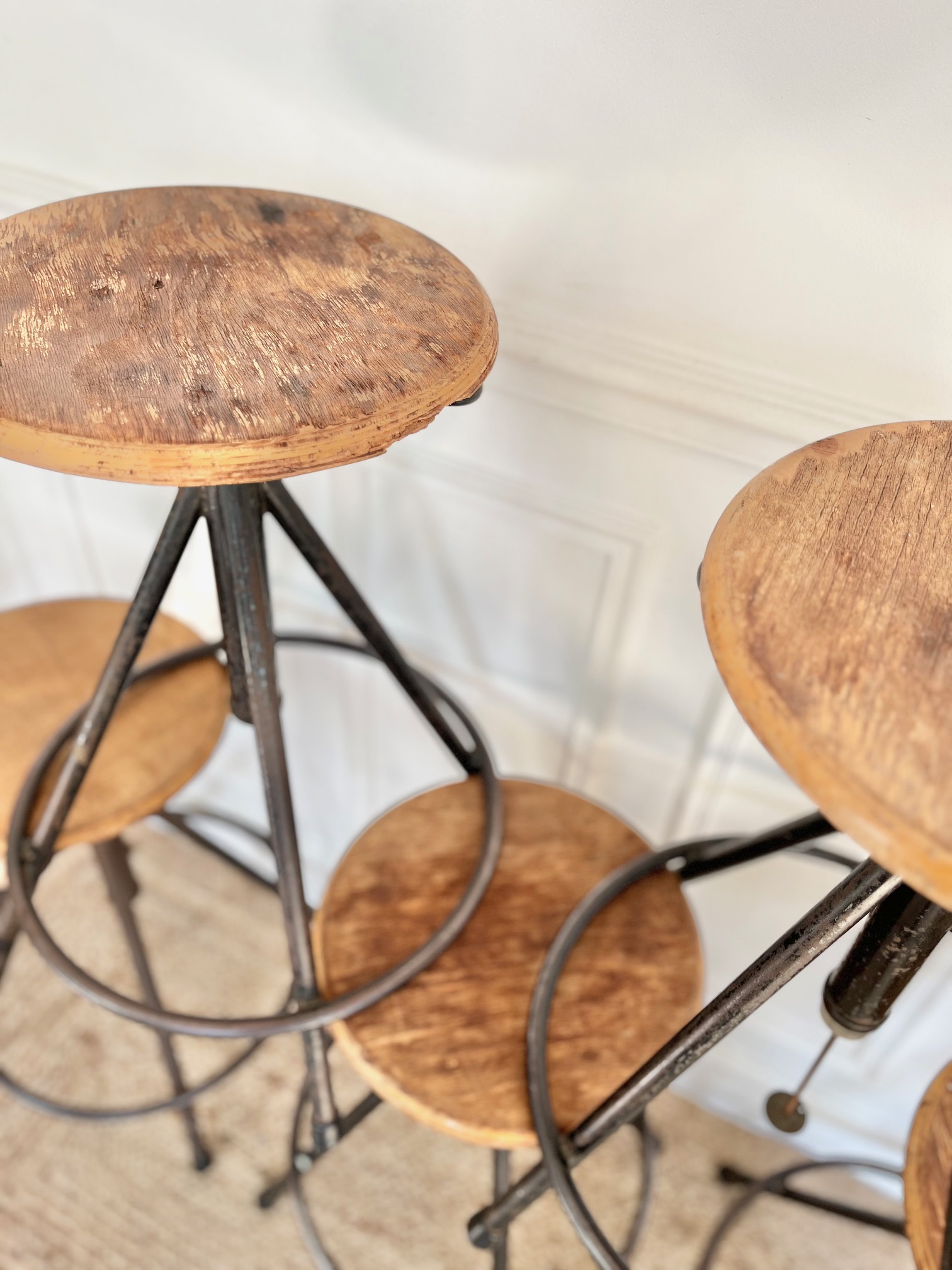 Tabouret d'atelier année 40