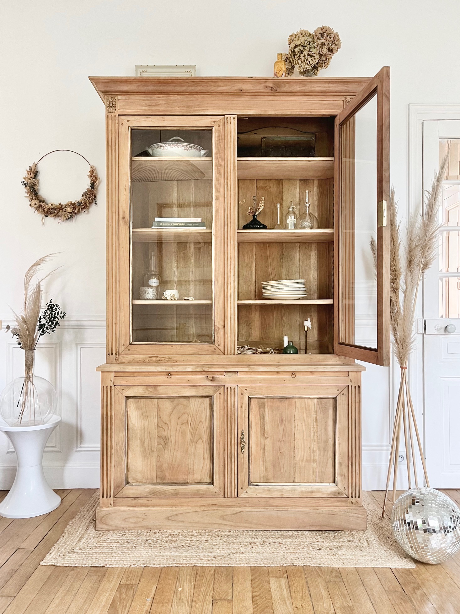 Vaisselier Bibliothèque vintage