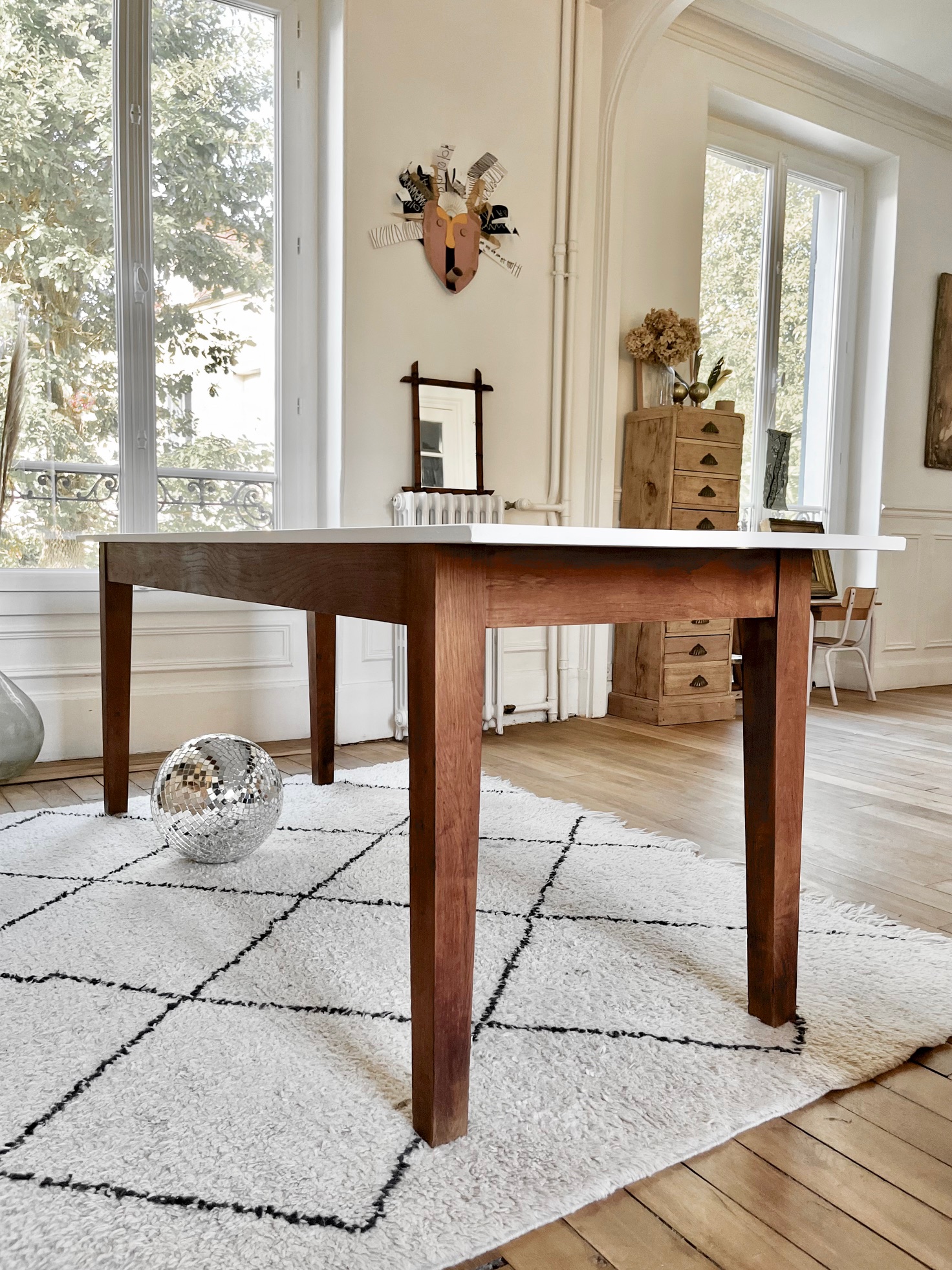 Table à manger vintage design