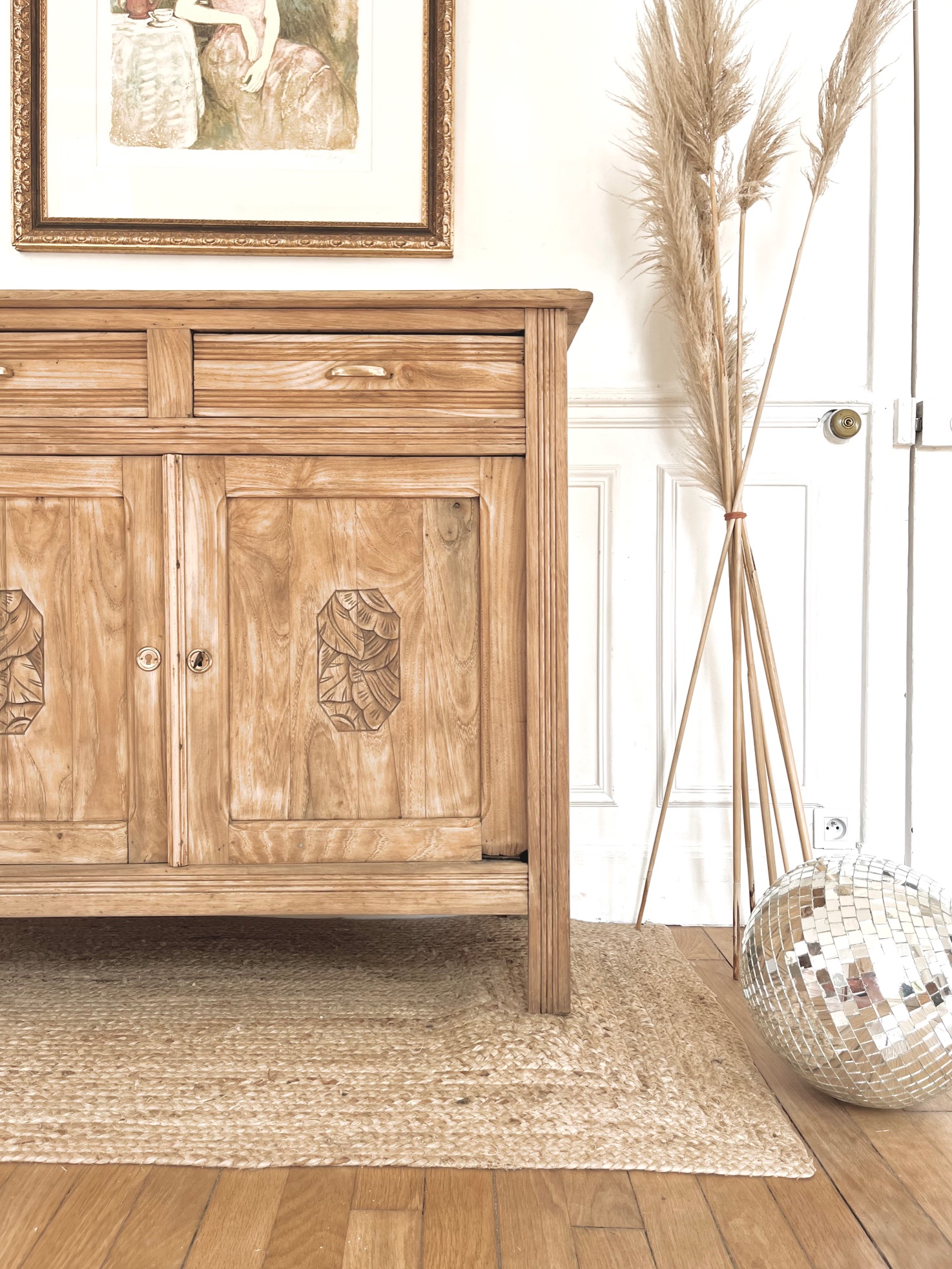 Buffet Art déco en chataigner