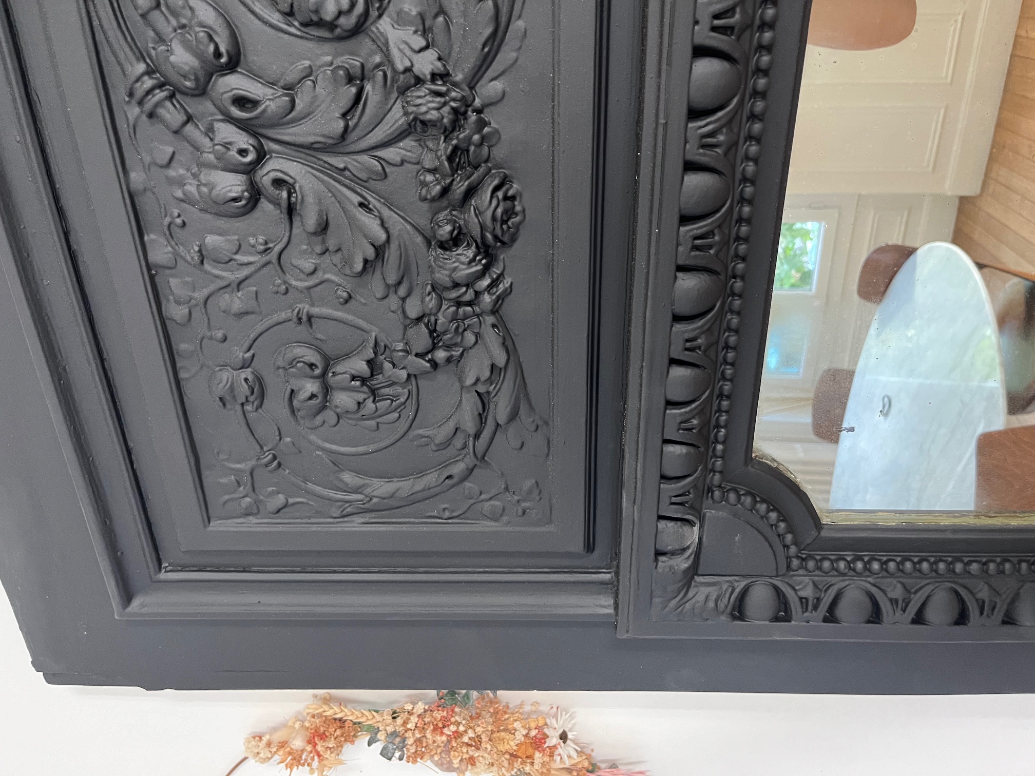 Grand miroir trumeau fin XIXème siècle