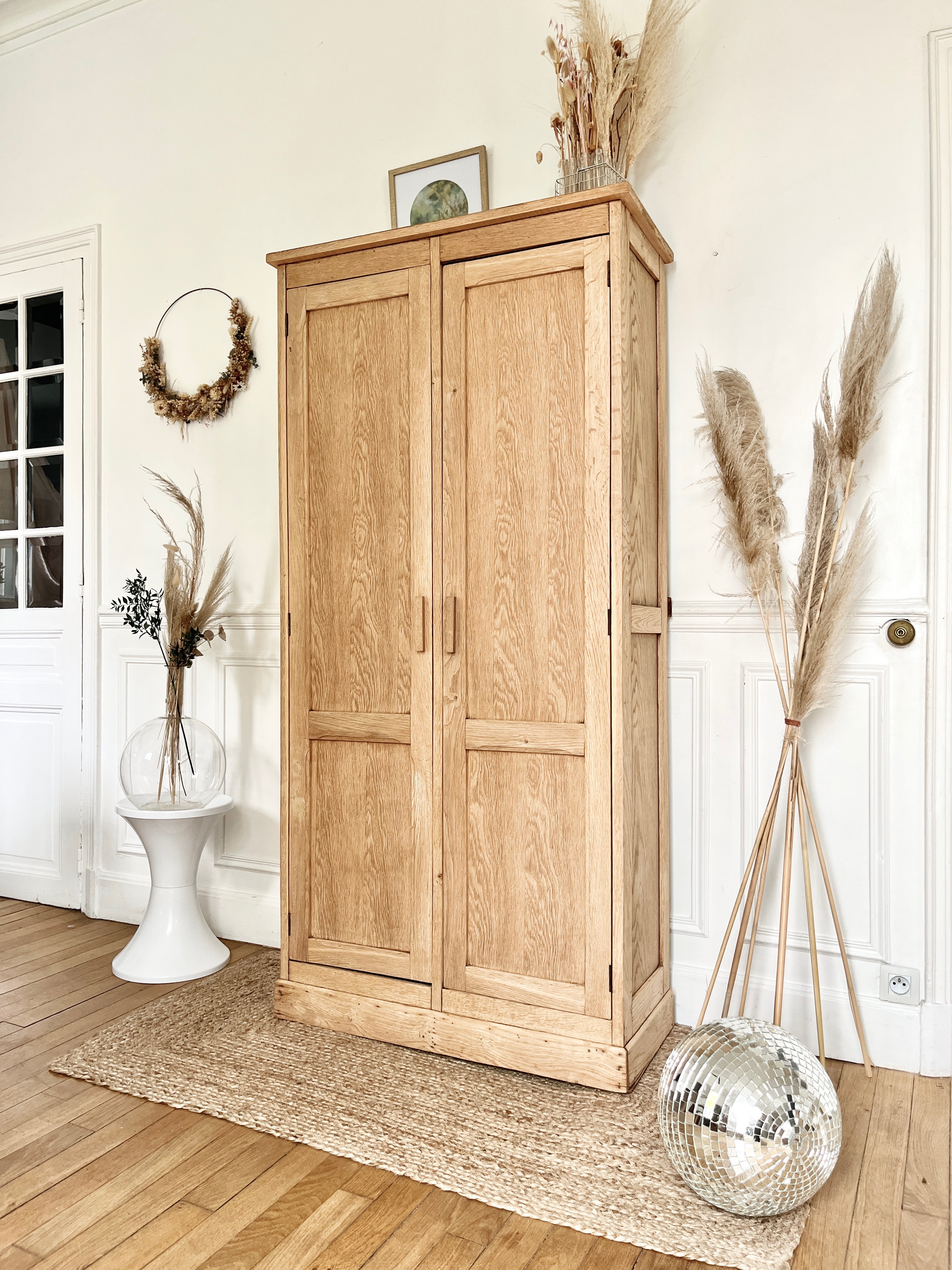 Meuble à classeur début 20eme en chêne 