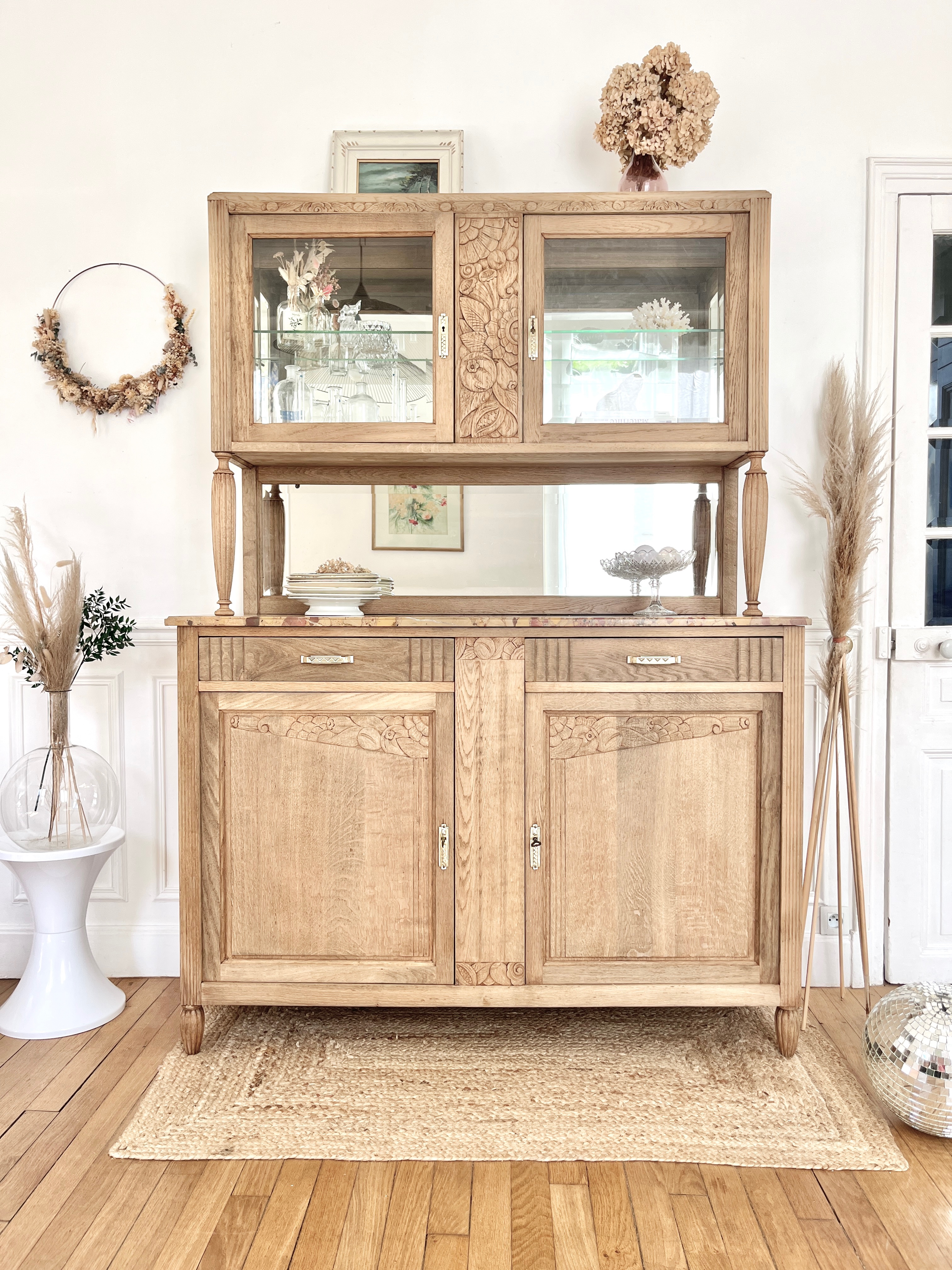 Buffet en bois vintage