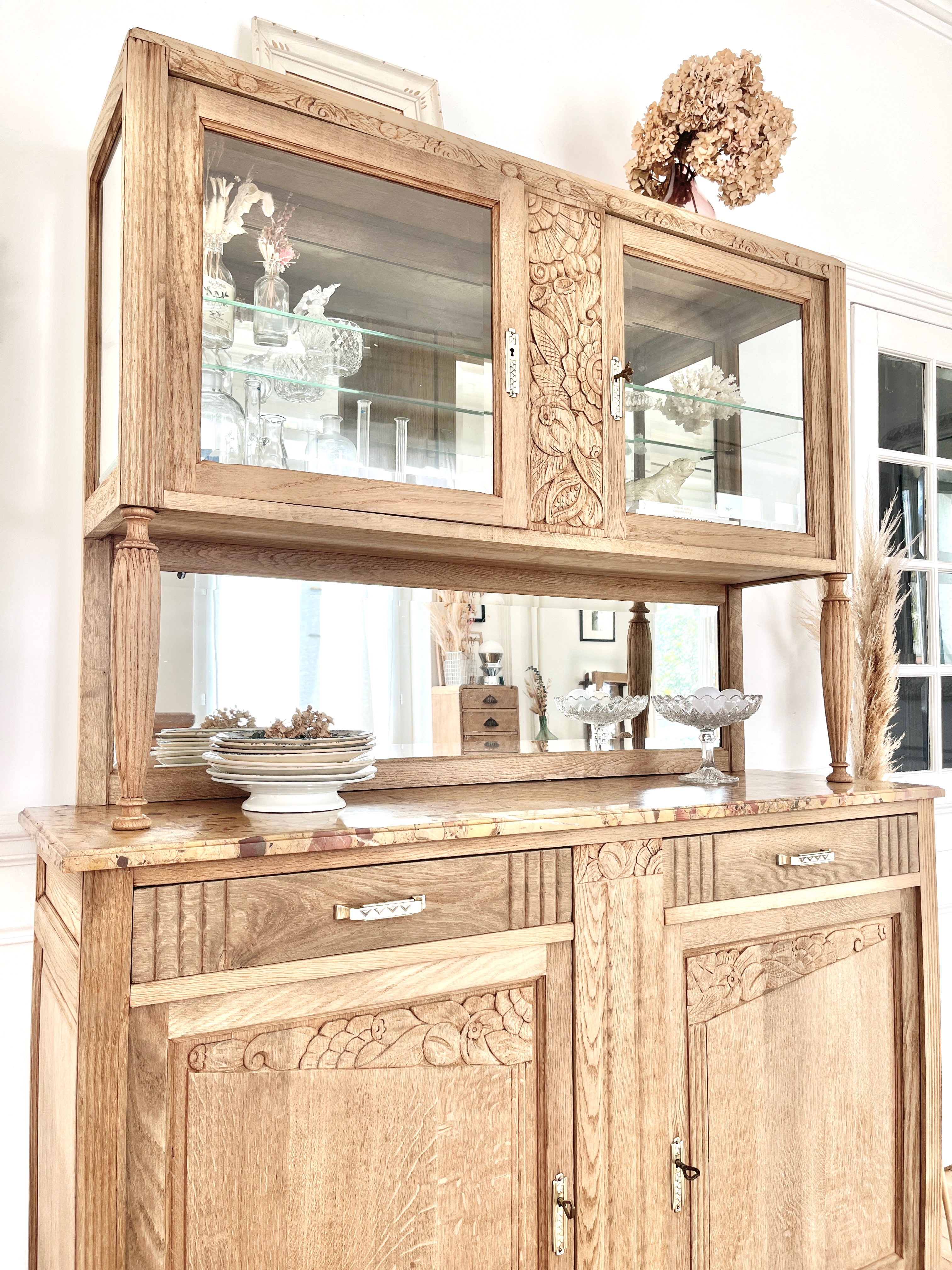 Buffet en bois vintage