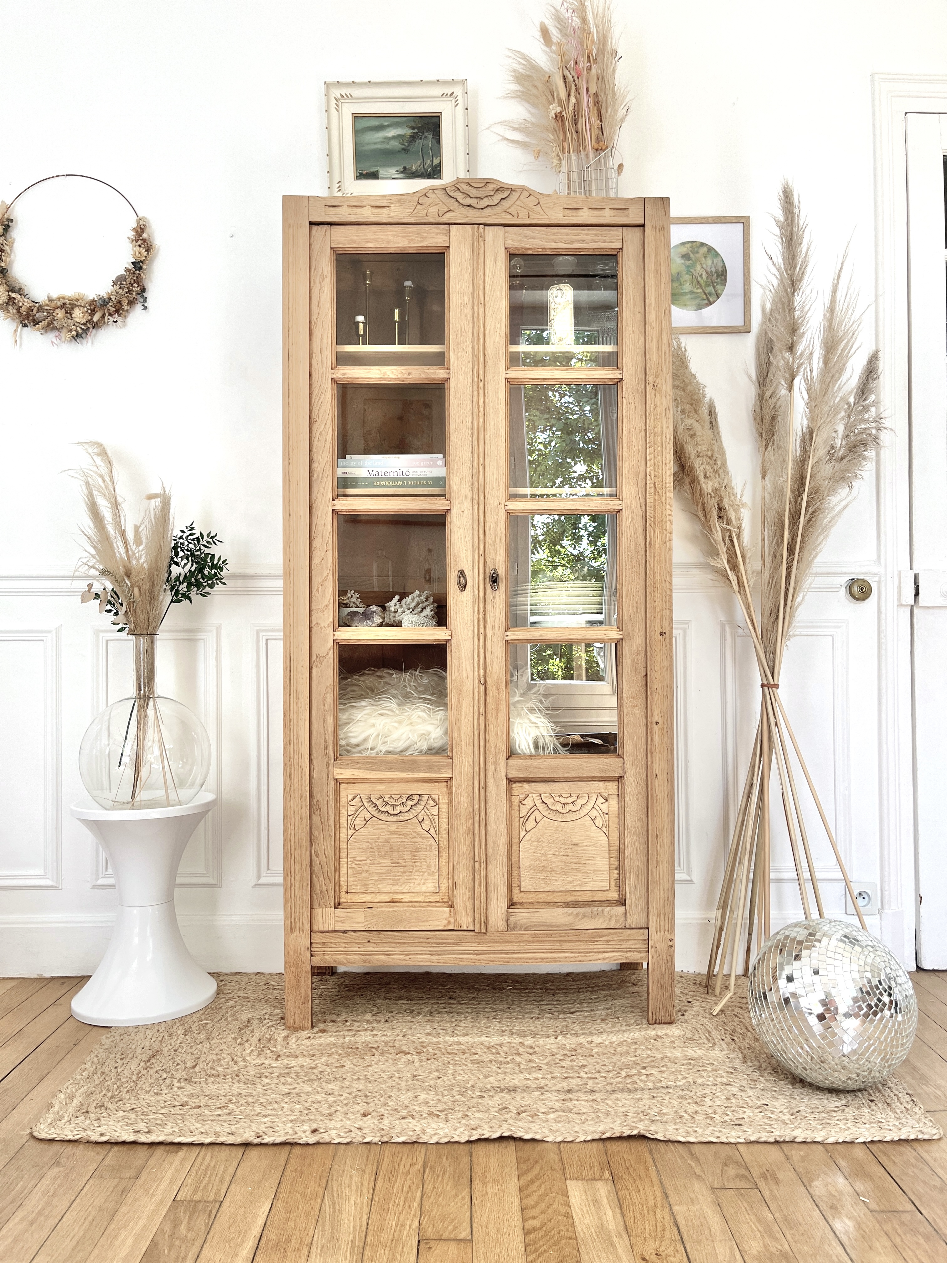 Armoire vitrée art déco 