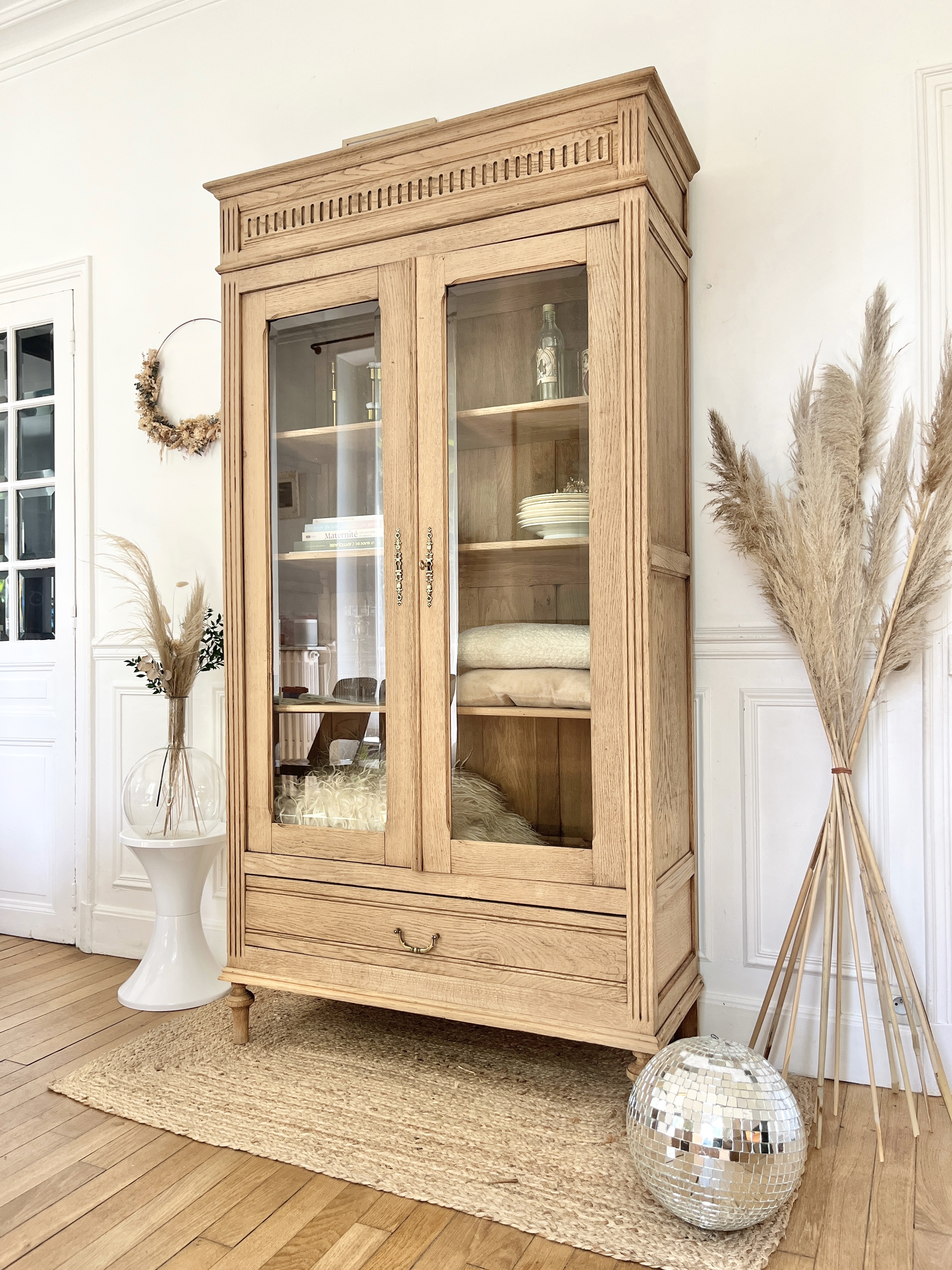 Armoire chêne massif 19ème 