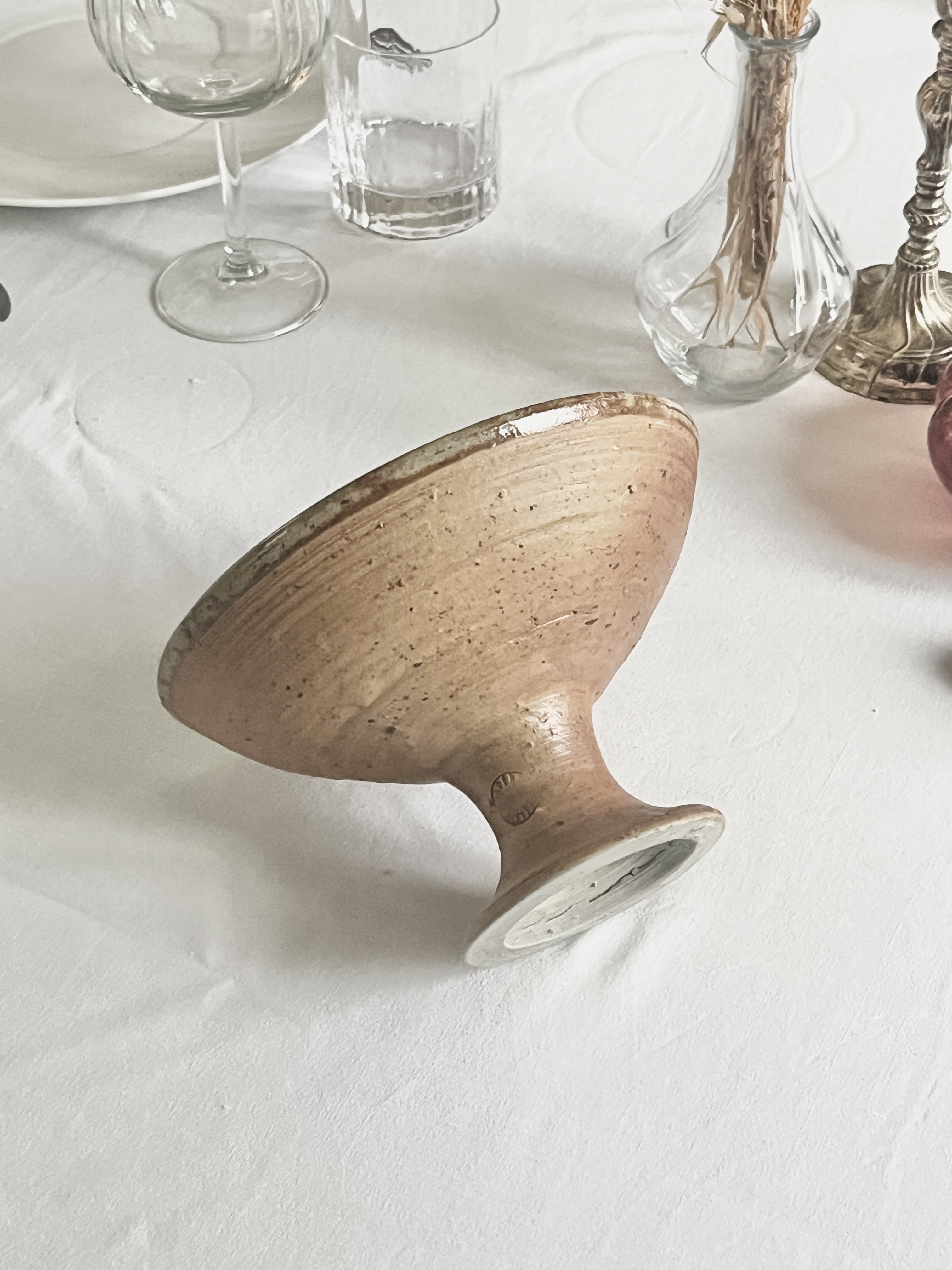 Compotier en  terre cuite artisanale