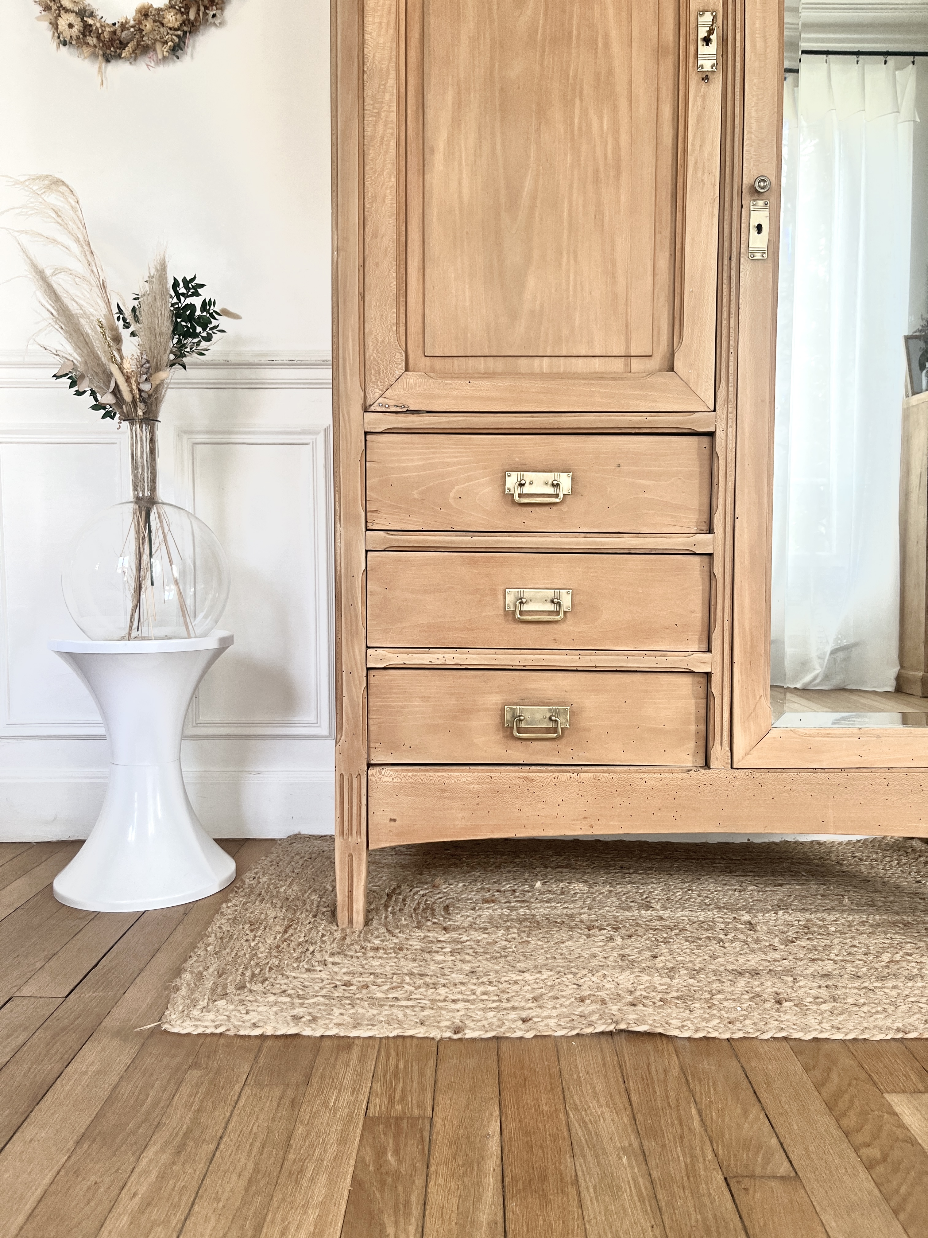 Armoire parisienne art déco ancienne restaurée