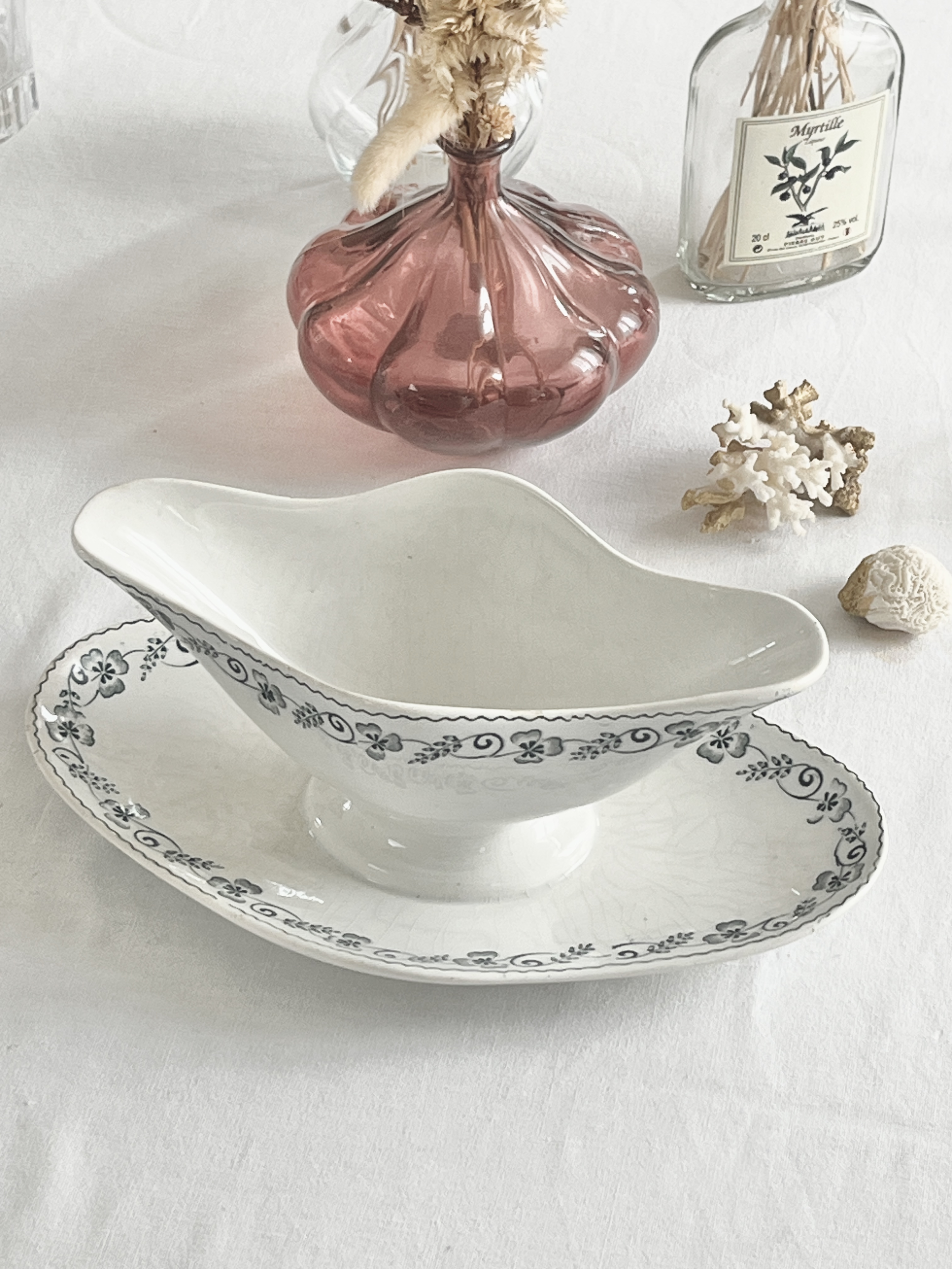 Saucière en Terre de fer  Vintage