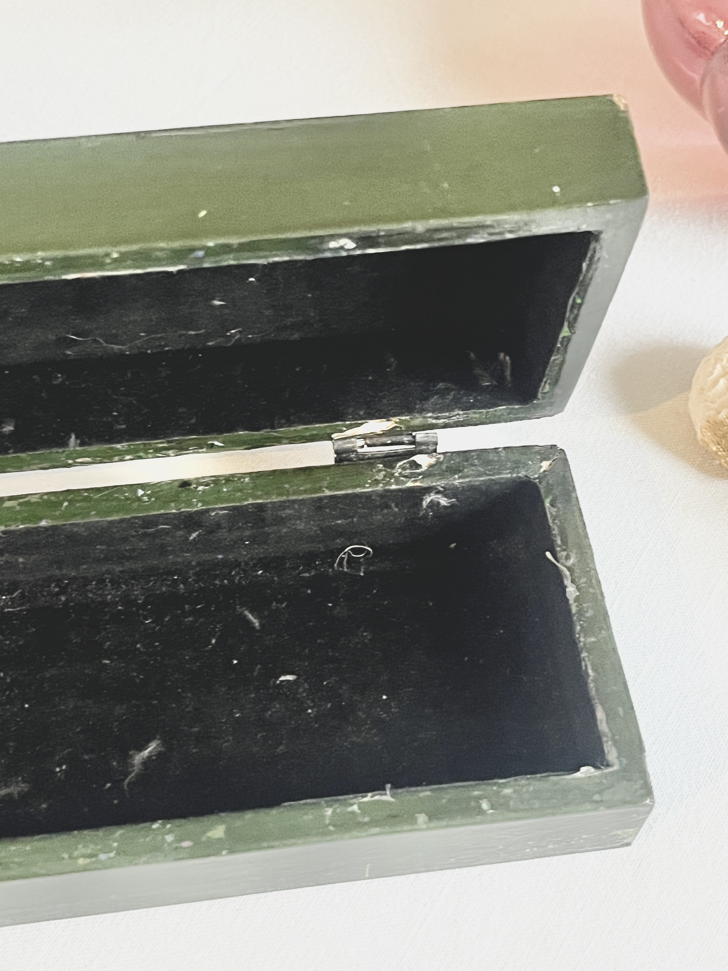 Boîte à bijoux décorative/ Écritoire ancien peint à la main 