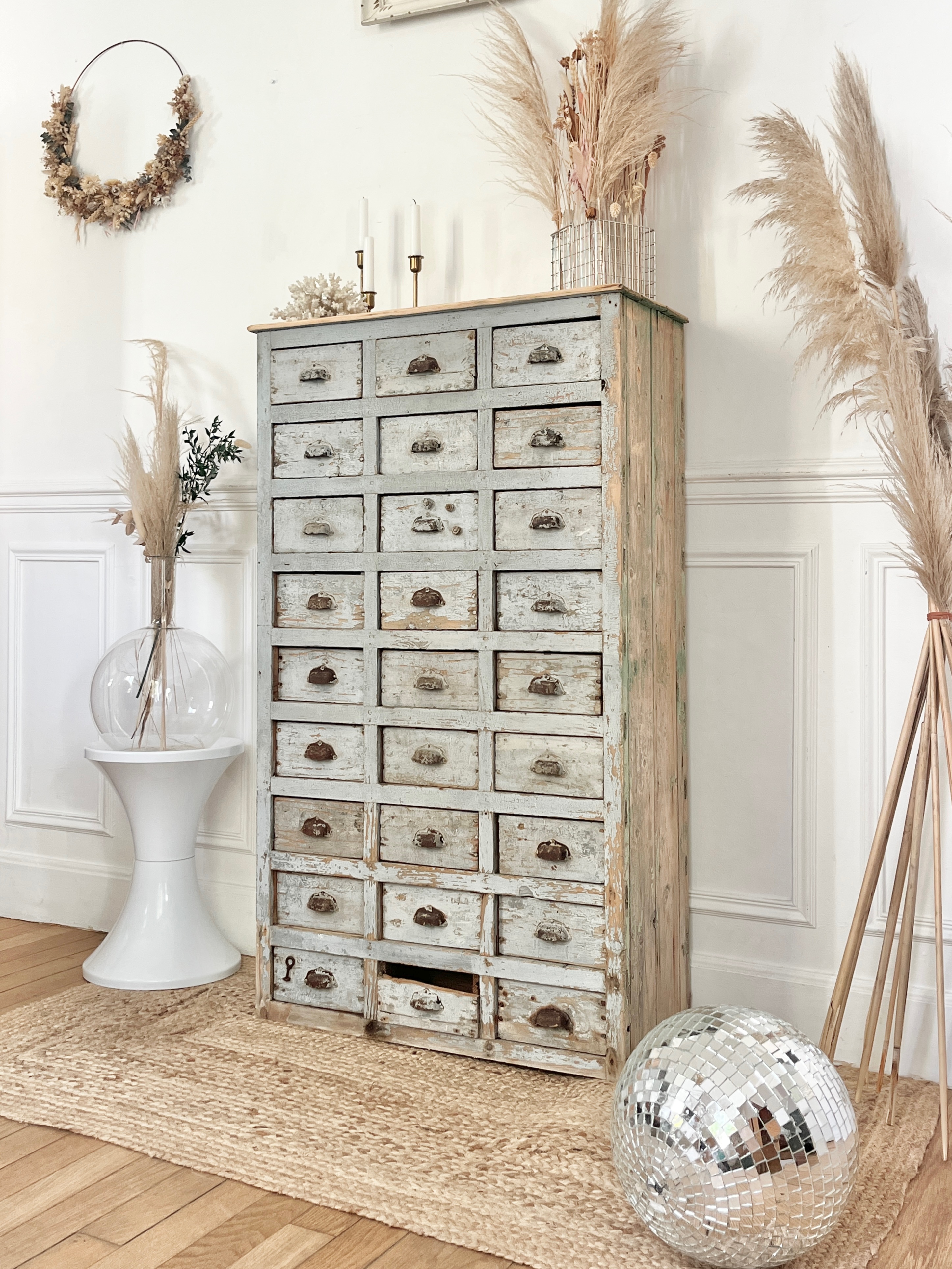 Meuble de métier fin 19eme 