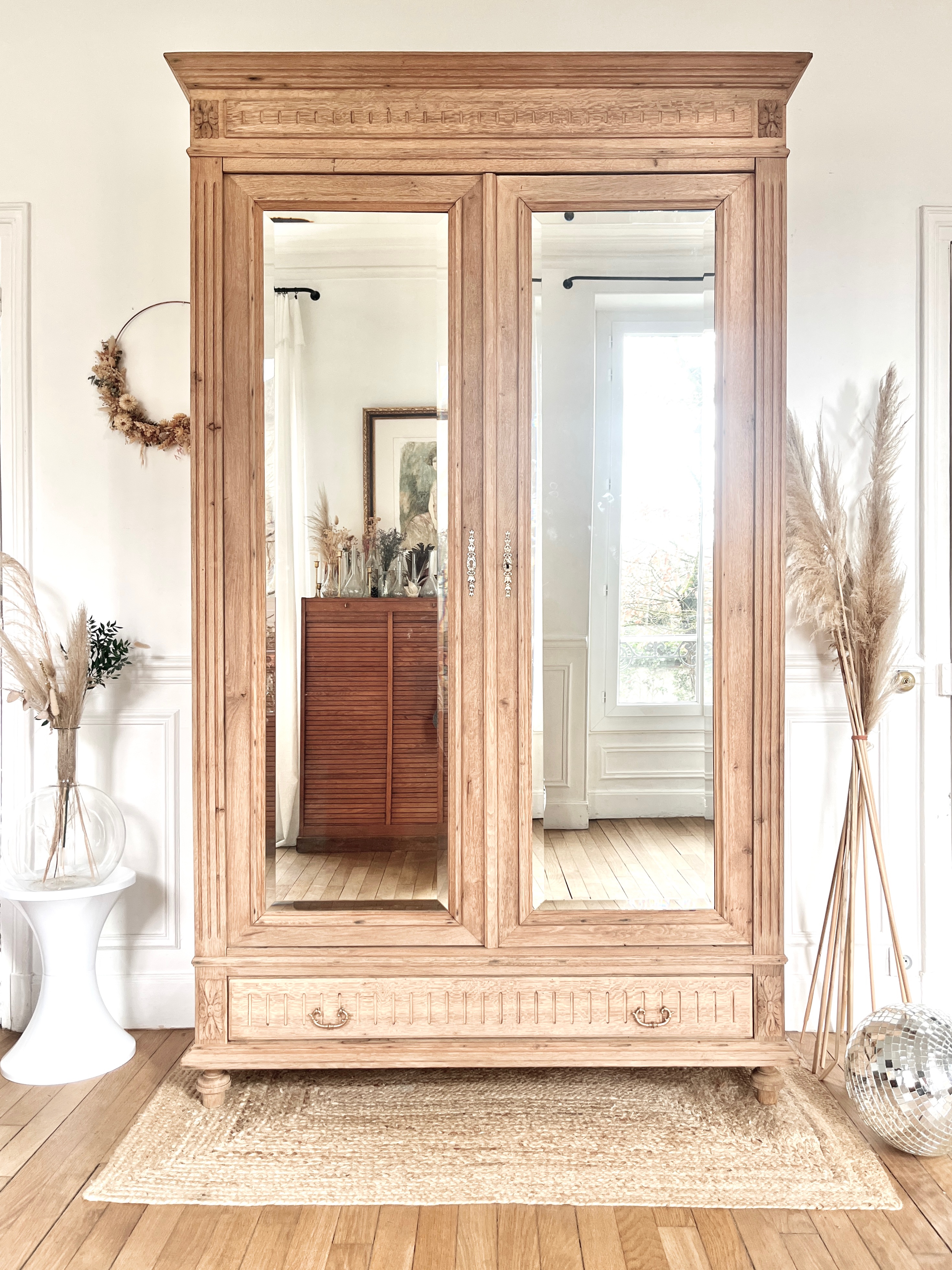 Armoire du 19eme siècle en chêne 