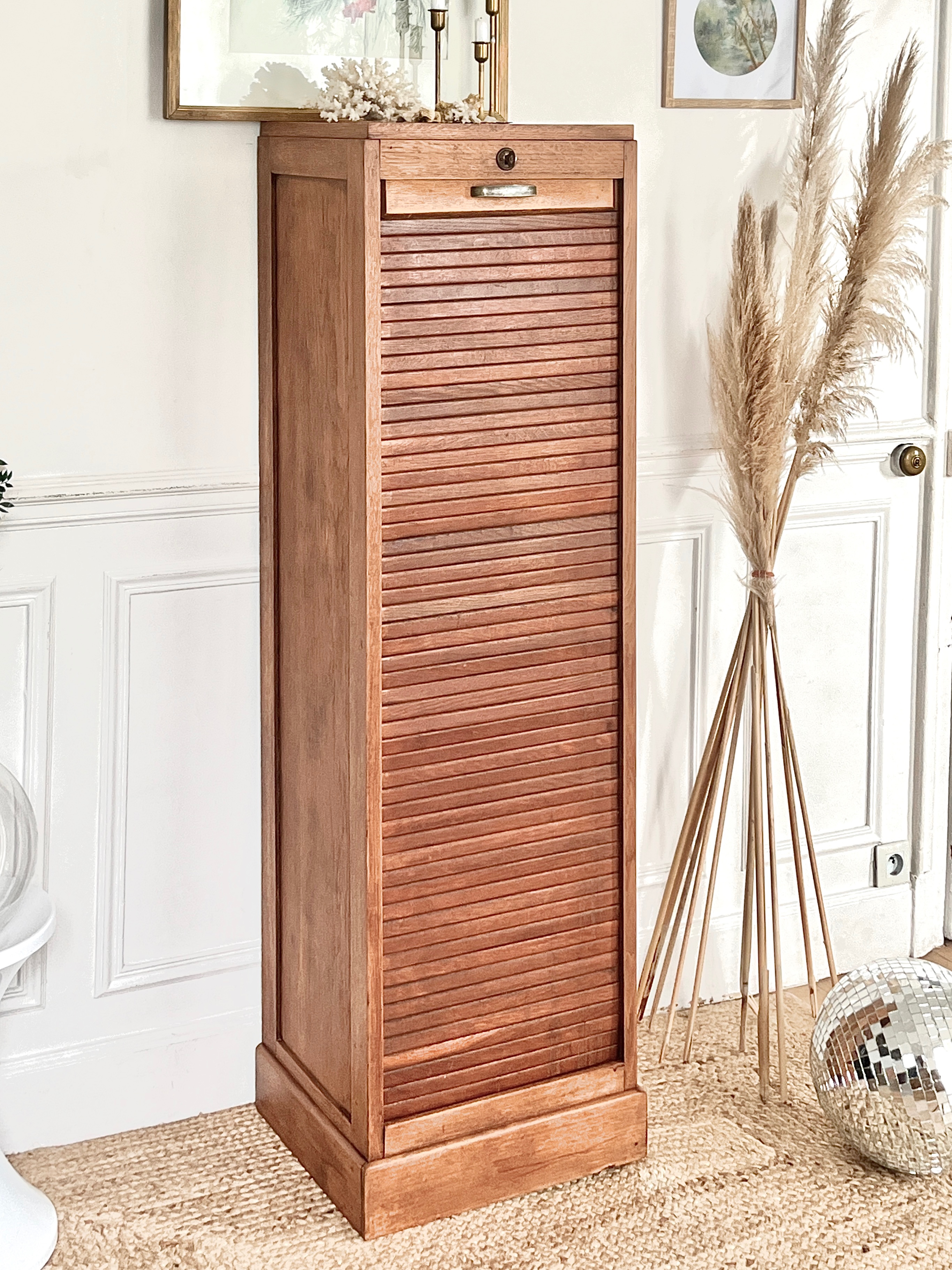 Meuble classeur ancien rénové 