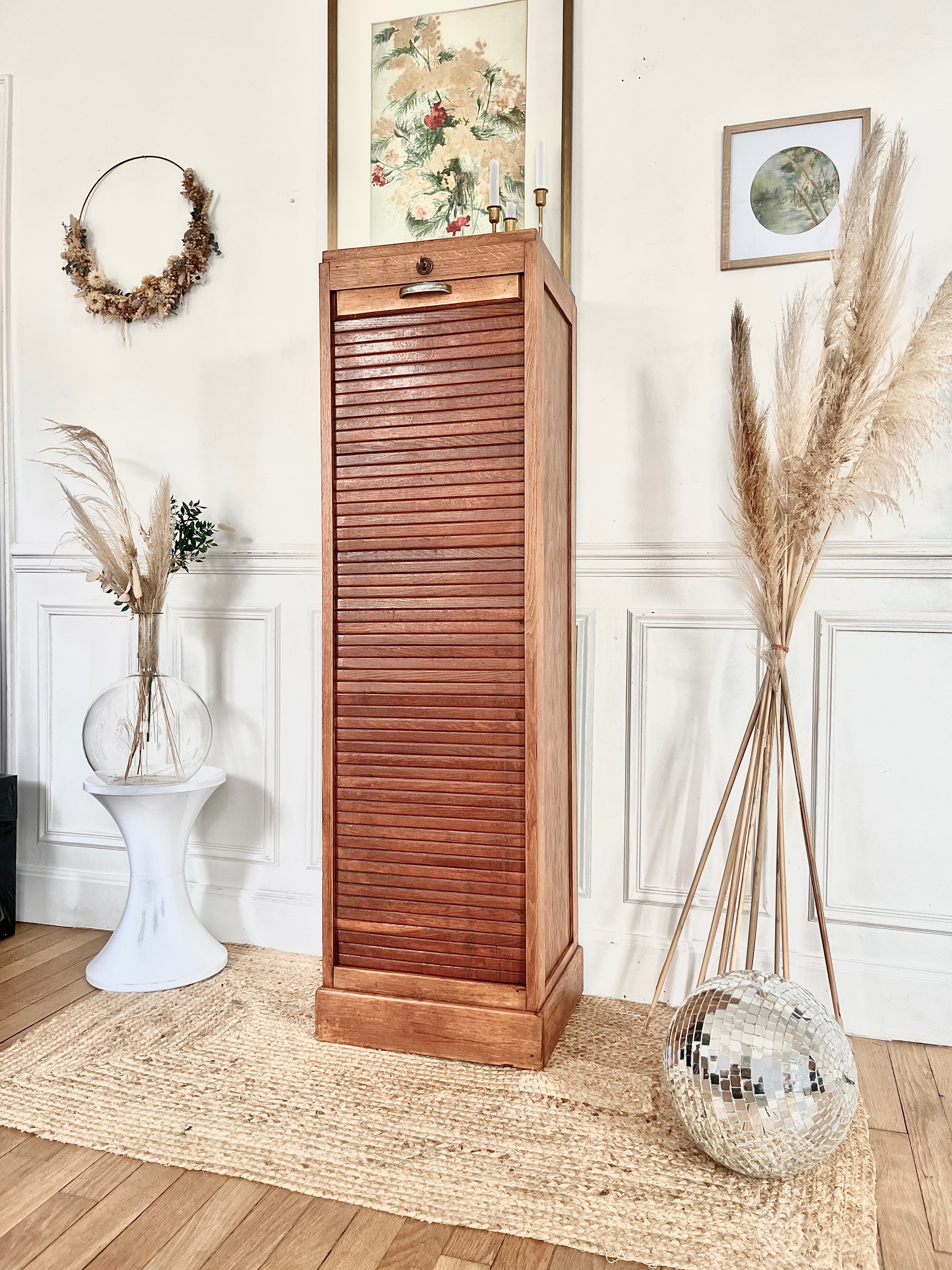 Meuble classeur ancien rénové 