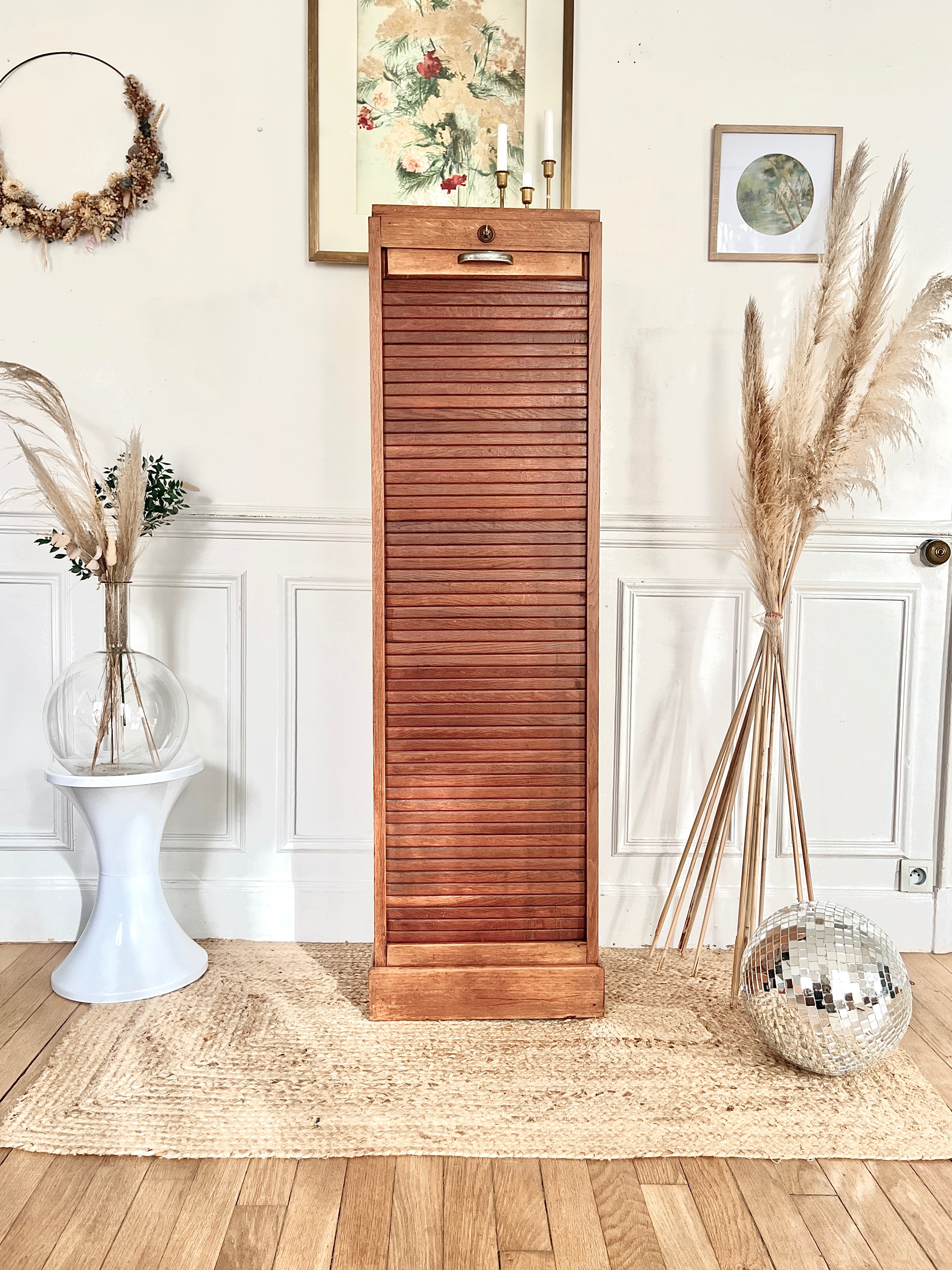 Meuble classeur ancien rénové 