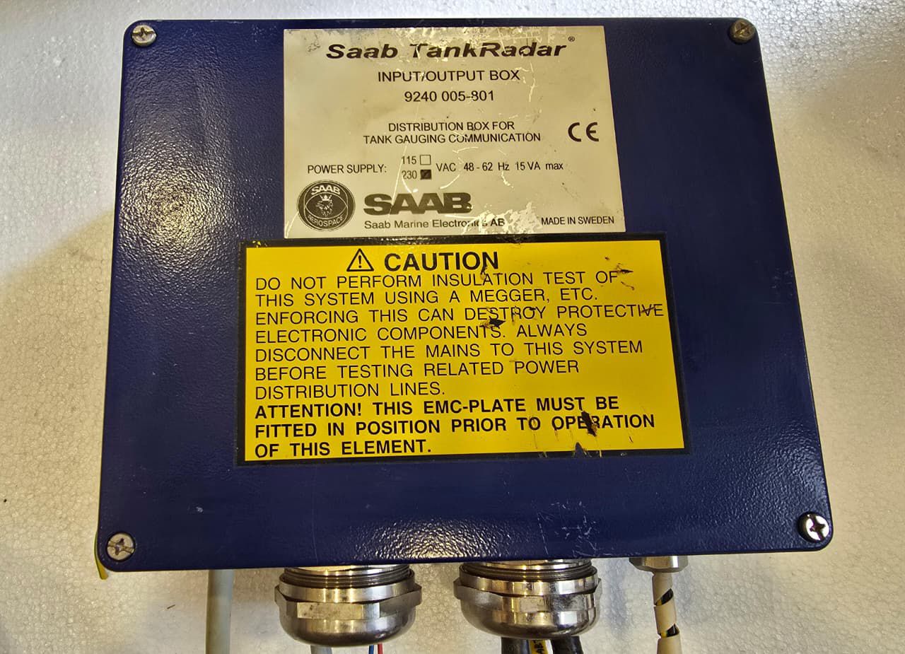 SAAB TANKRADAR INPUT/OUTPUT BOX 9240 005-801