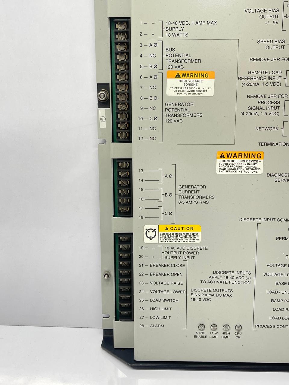  Woodward 9905-373 Rev-M Digital Synchronizer Load Control Generator Module