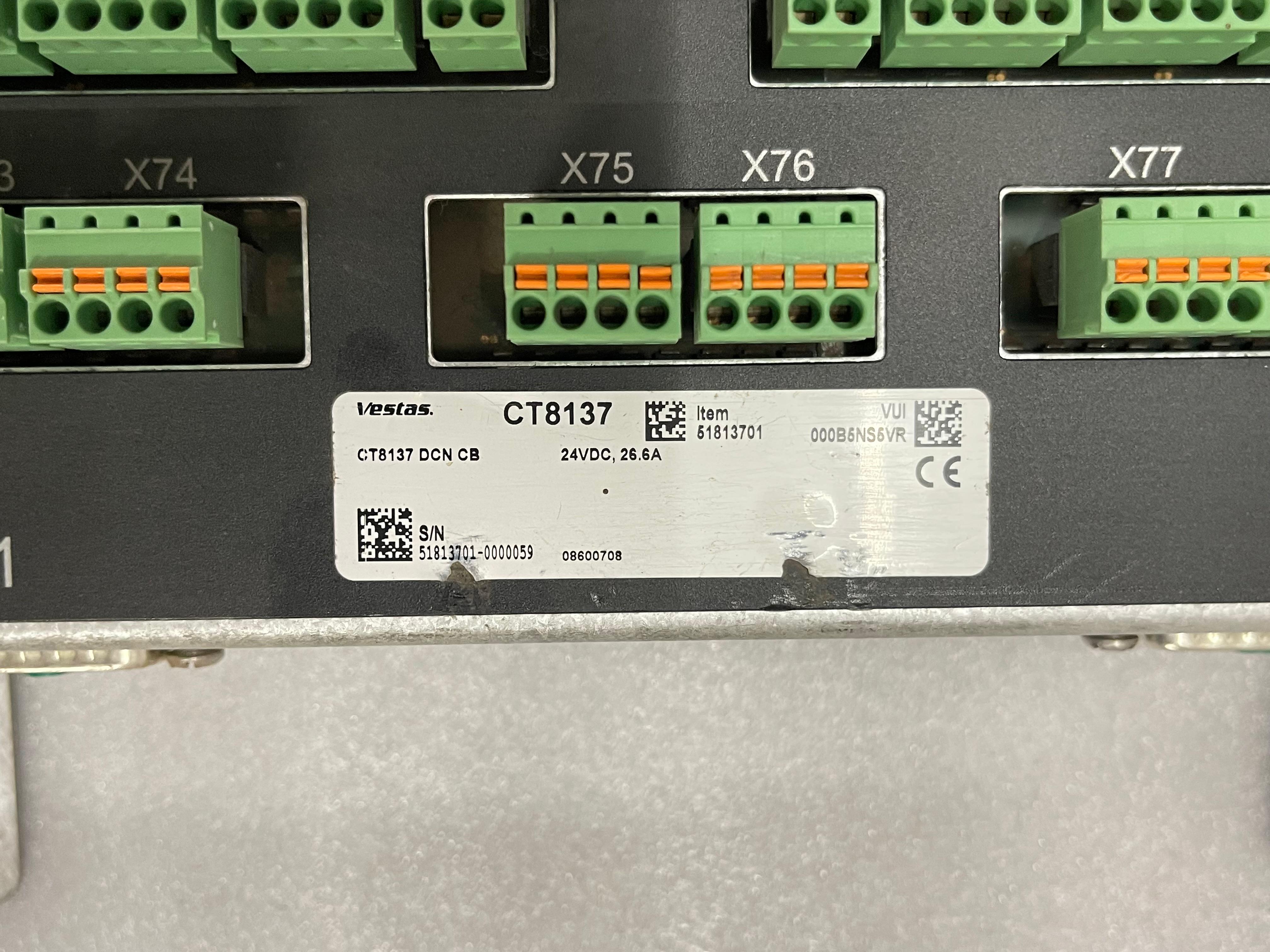  VESTAS CT8137 PCB /CT8302 AND CT8403 TRANSFORMER  DCN CB SAFE FIELD REPLACABLE UNIT WIND TURBINE GENERATOR 5181701
