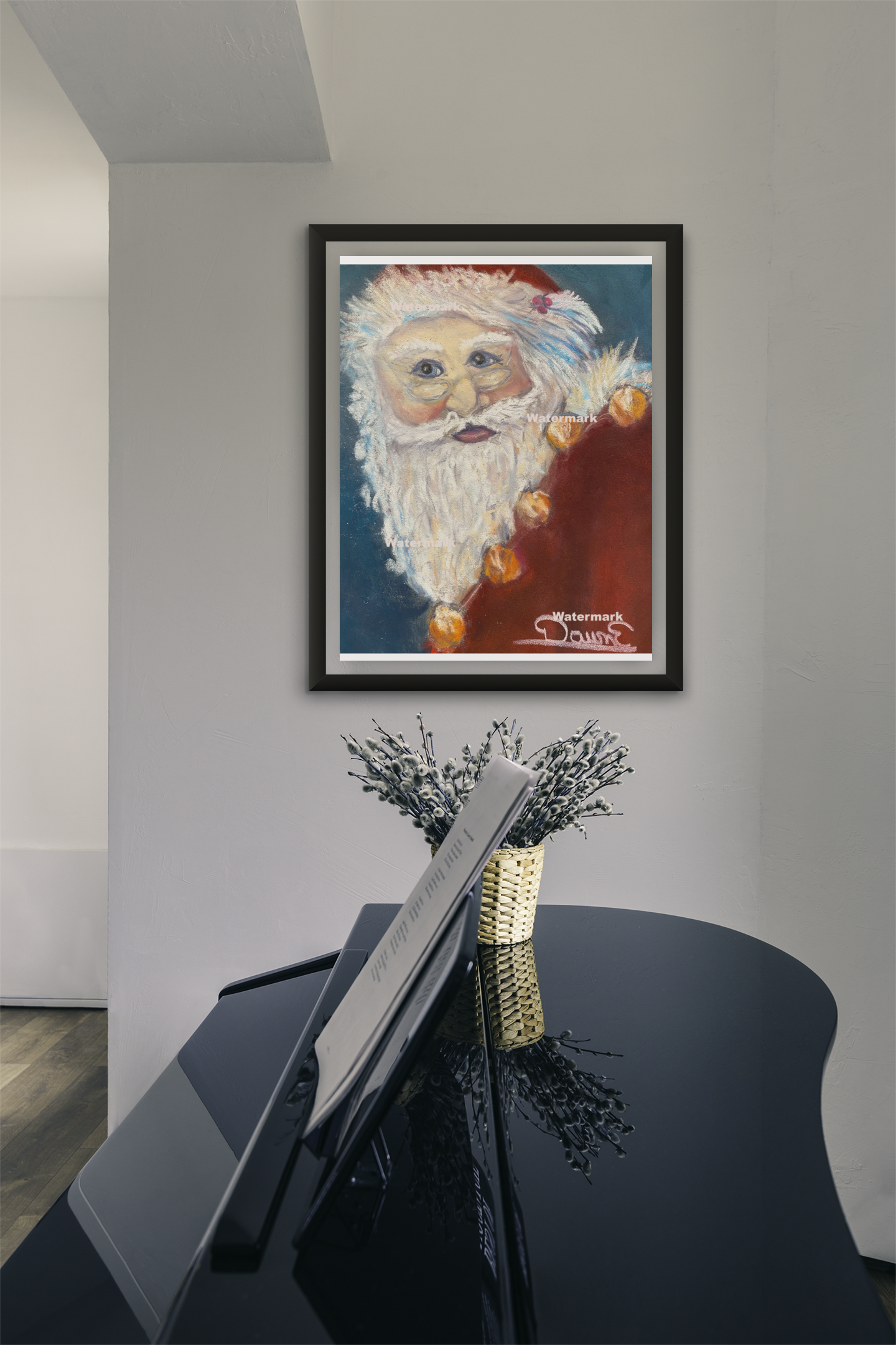 Santa 8 x 10 Print Unframed