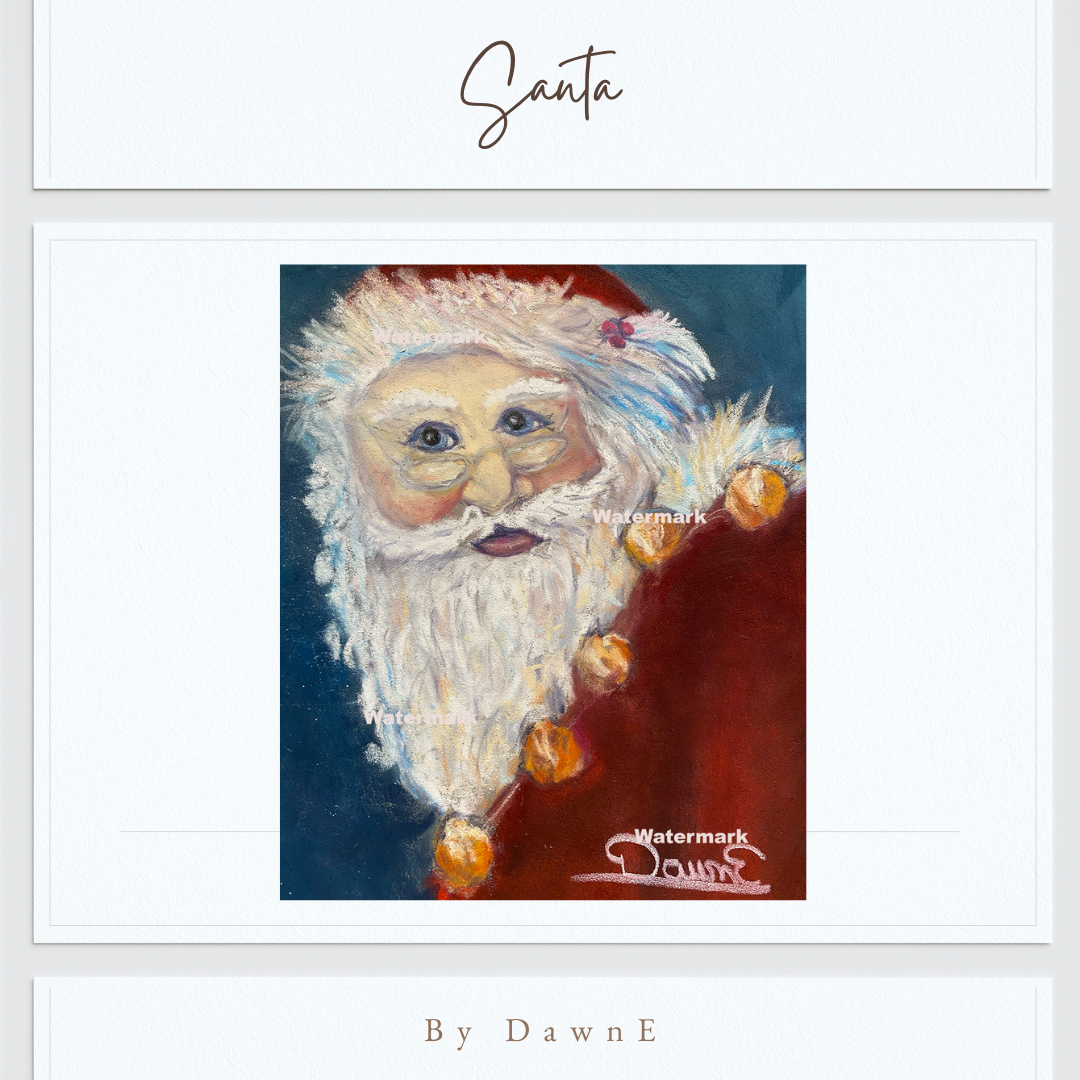 Santa 8 x 10 Print Unframed