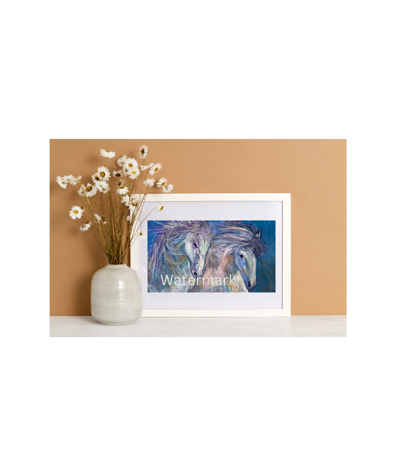 Colorful Horses 8 x 10 Print Unframed