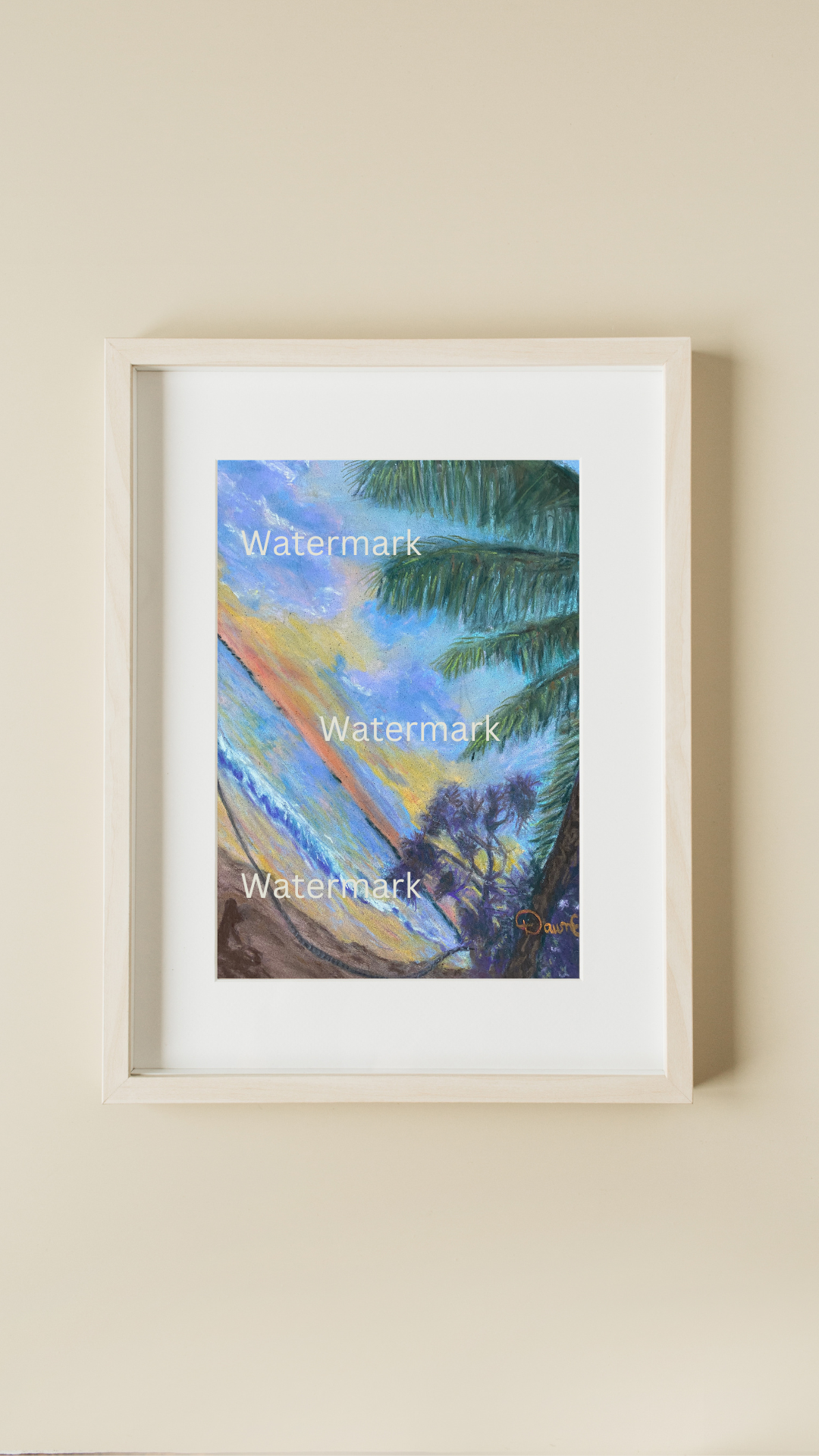 African Beach 8 x 10 Print Unframed