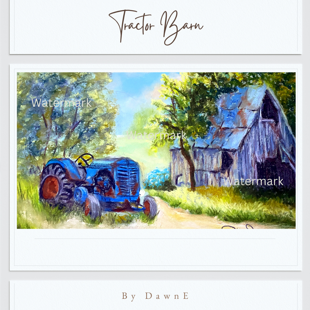 Tractor Barn 8 x 10 Print Unframed
