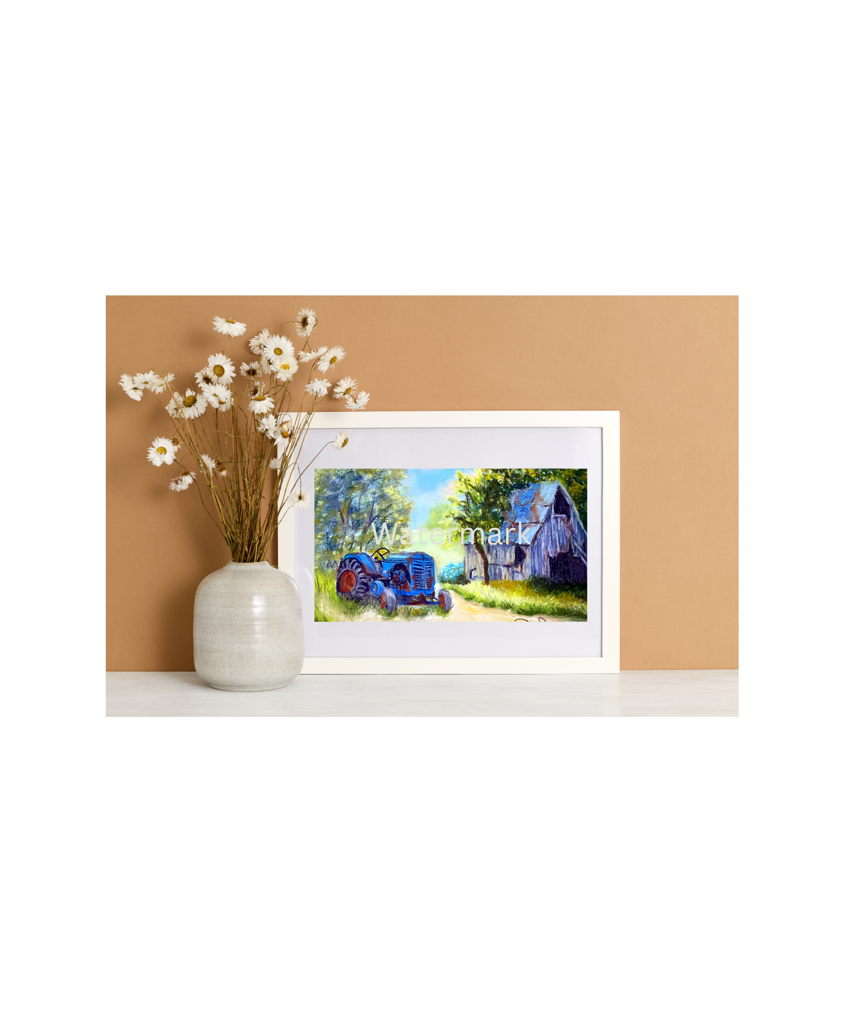 Tractor Barn 8 x 10 Print Unframed