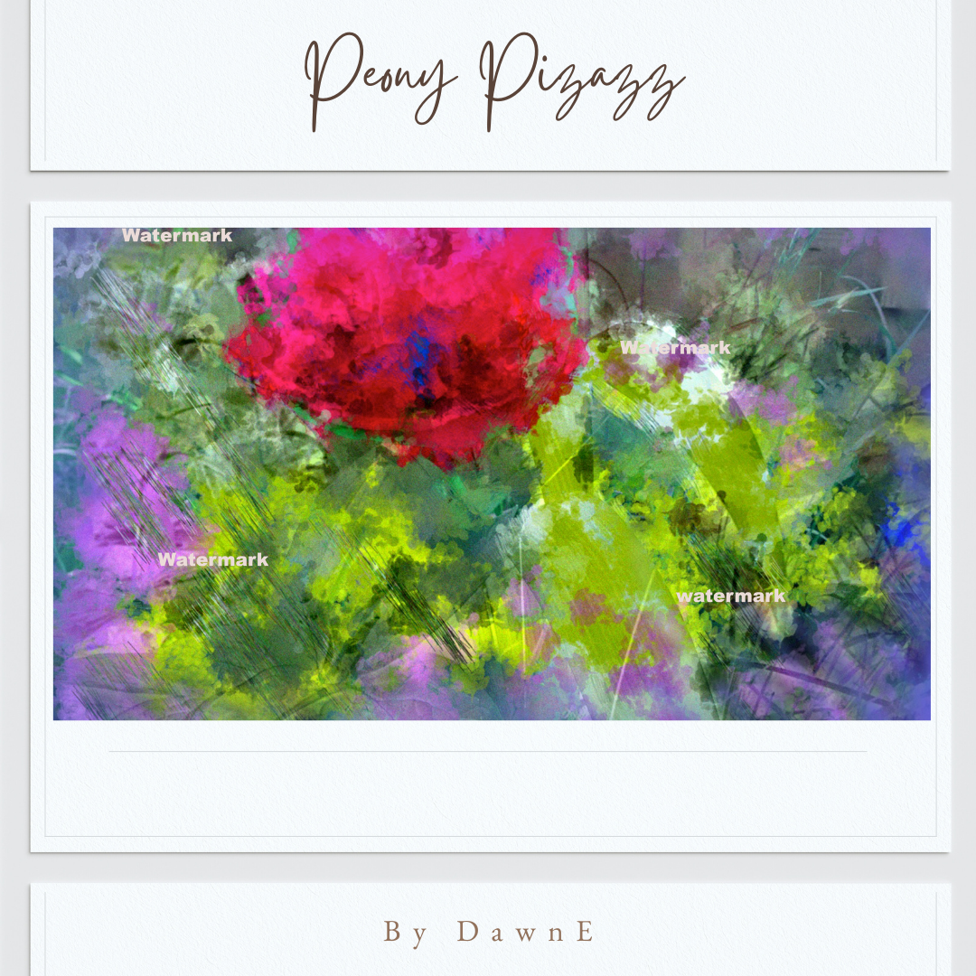 Peony Pizazz 8 x 10 Photo Print unframed