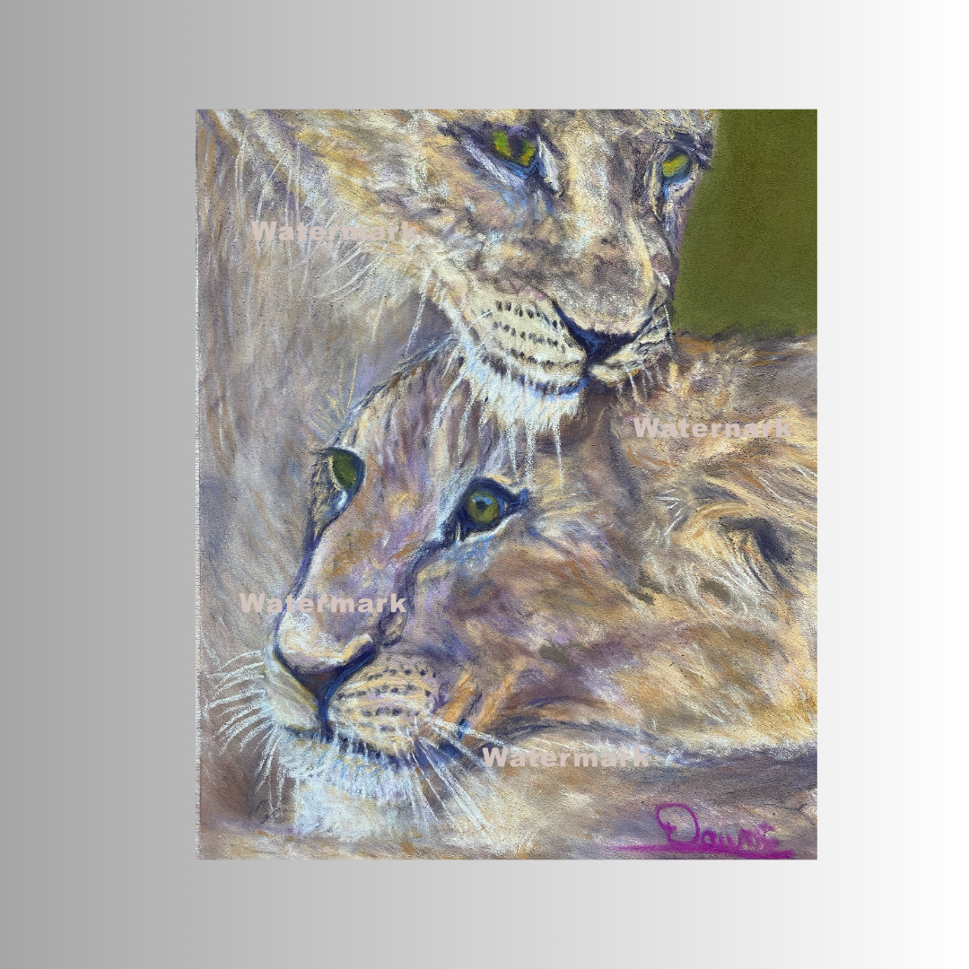 Lion Love 8 x 10 Print unframed