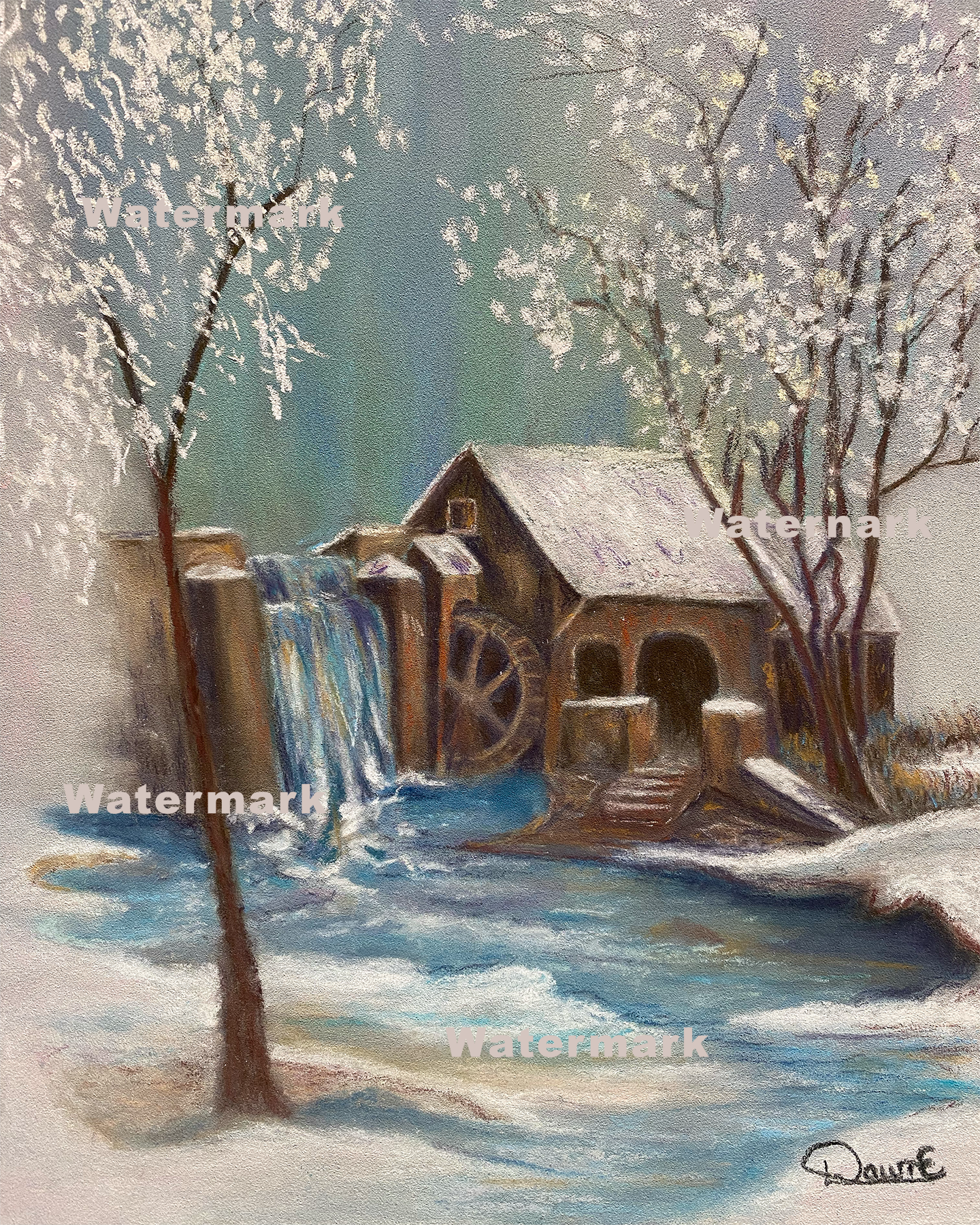 Water Mill 8 x 10 Print unframed