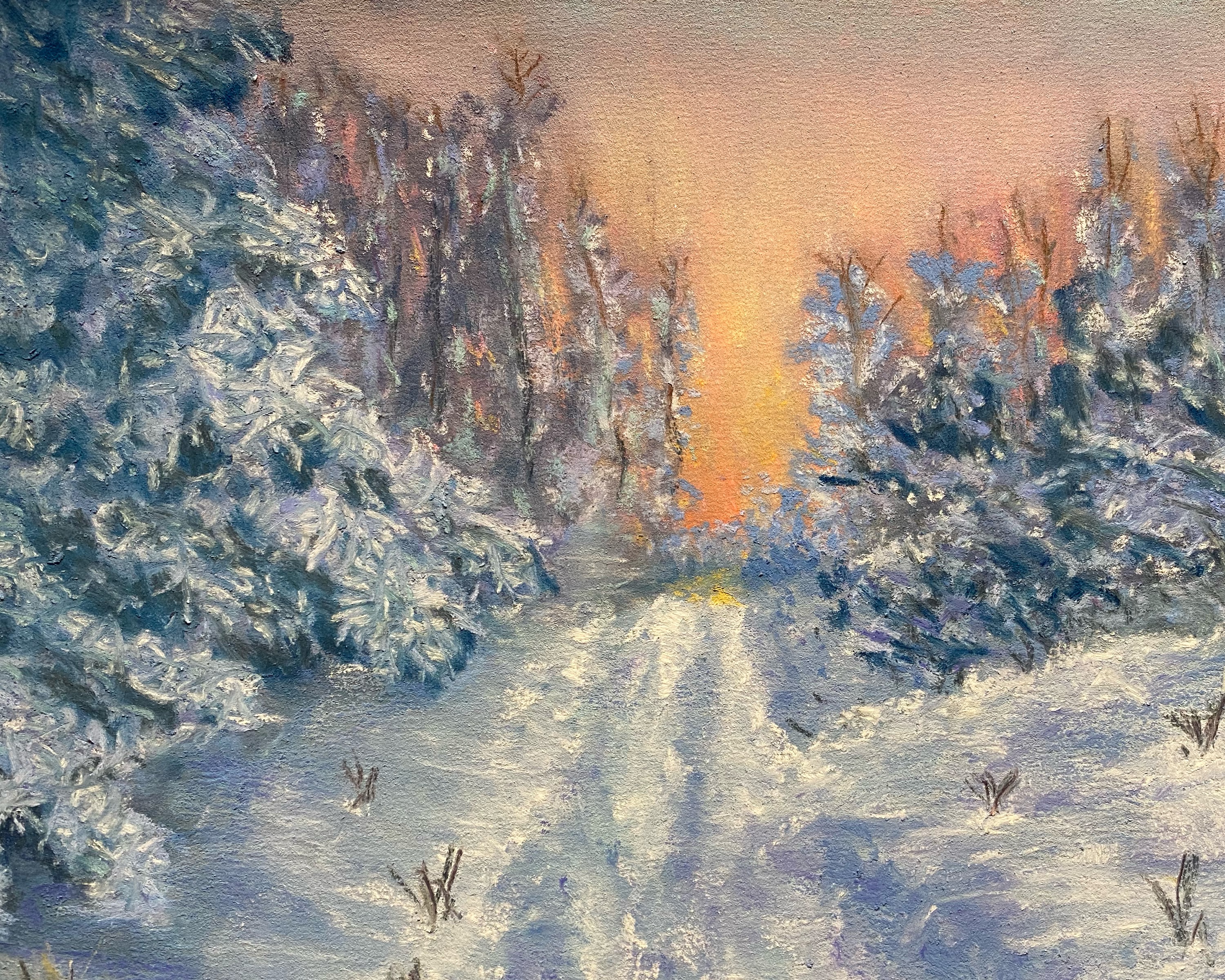 Winter Road 8 x 10 Print Unframed