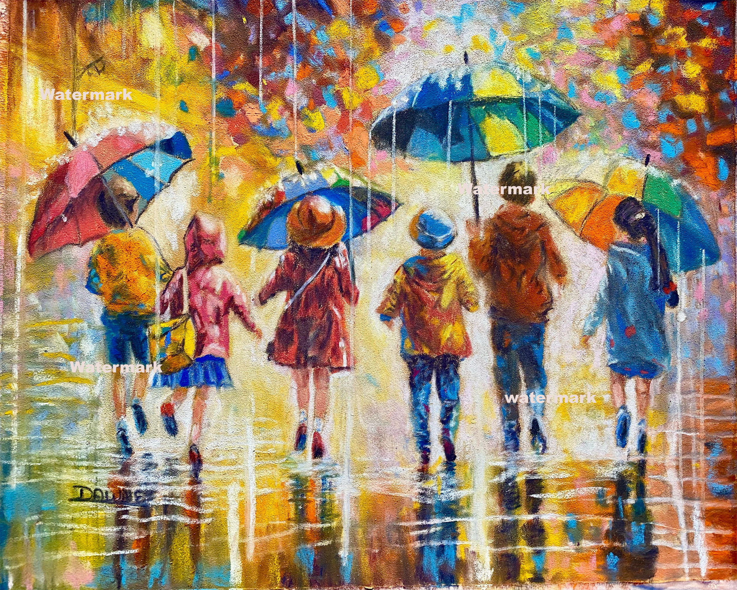 Umbrella Splash l 8 x 10 Photo Print Unframed