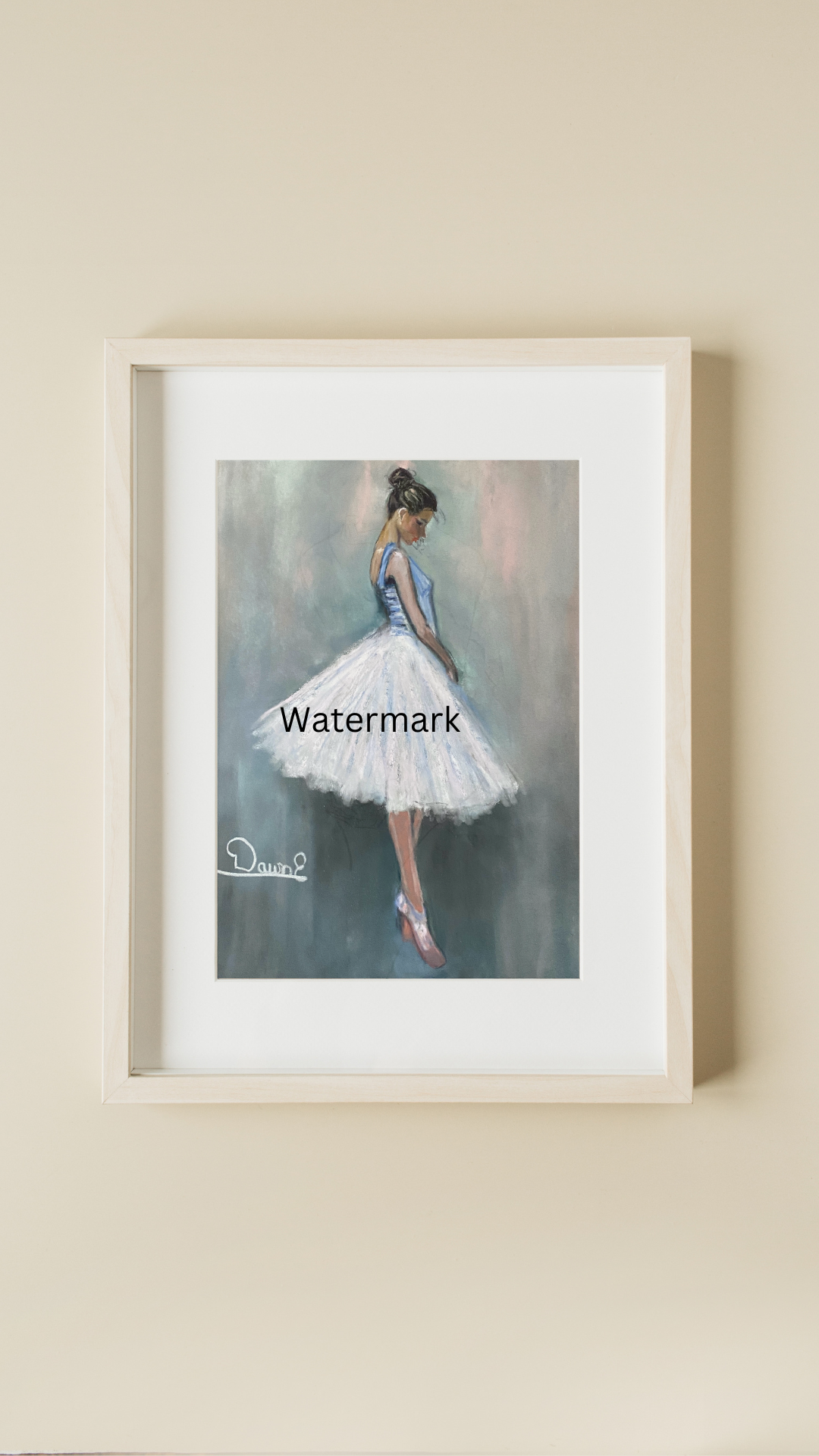 "Crystal" 9 x 12 Pastel Painting Unframed 