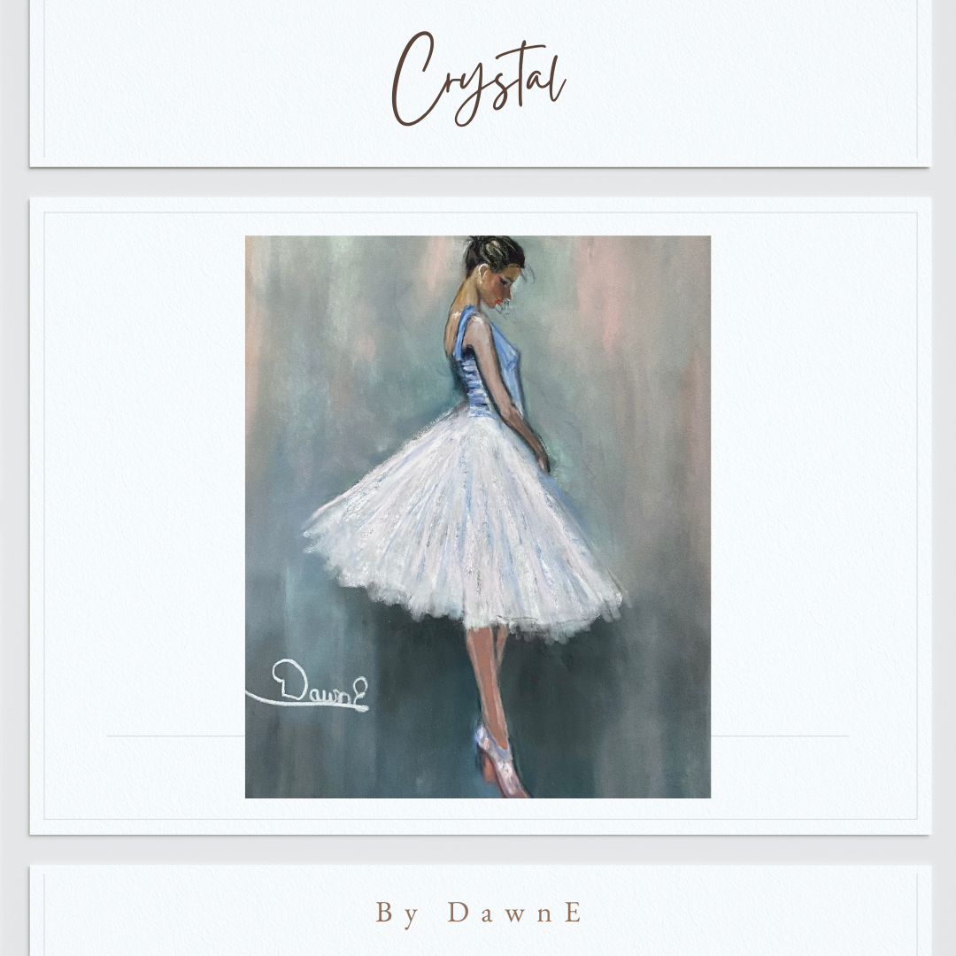 "Crystal" 9 x 12 Pastel Painting Unframed