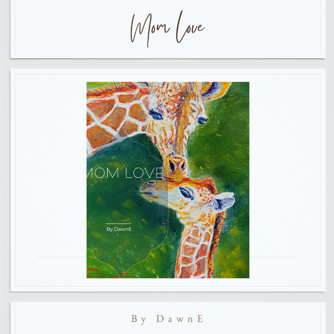 Mom Love 7 x 9 Pastel Painting Unframed