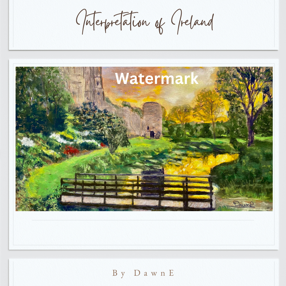 Interpretation of Ireland 15 x 11.5 Pastel Painting