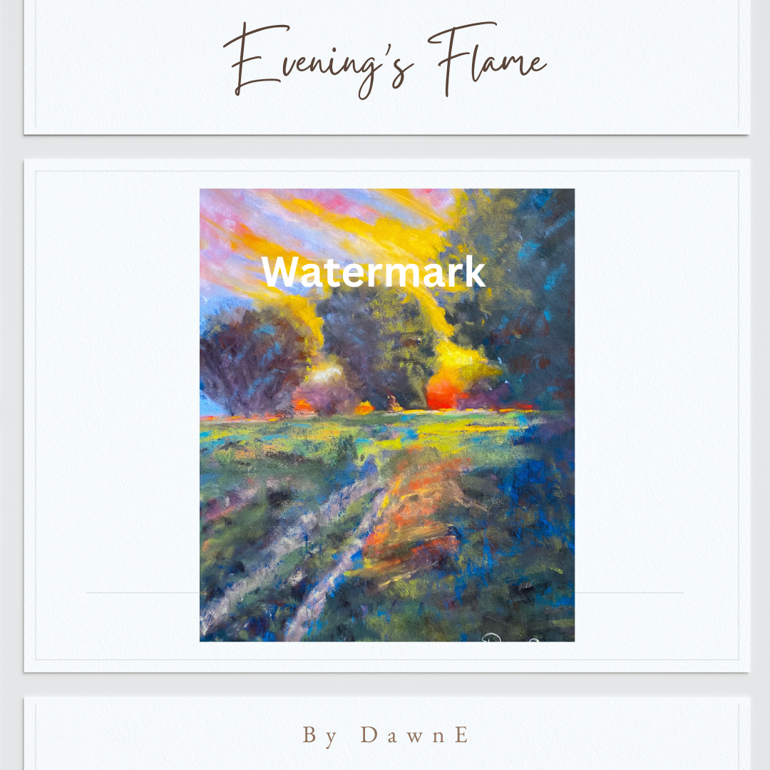 Evenings Flame 8 x 10 Photo Print Unframed