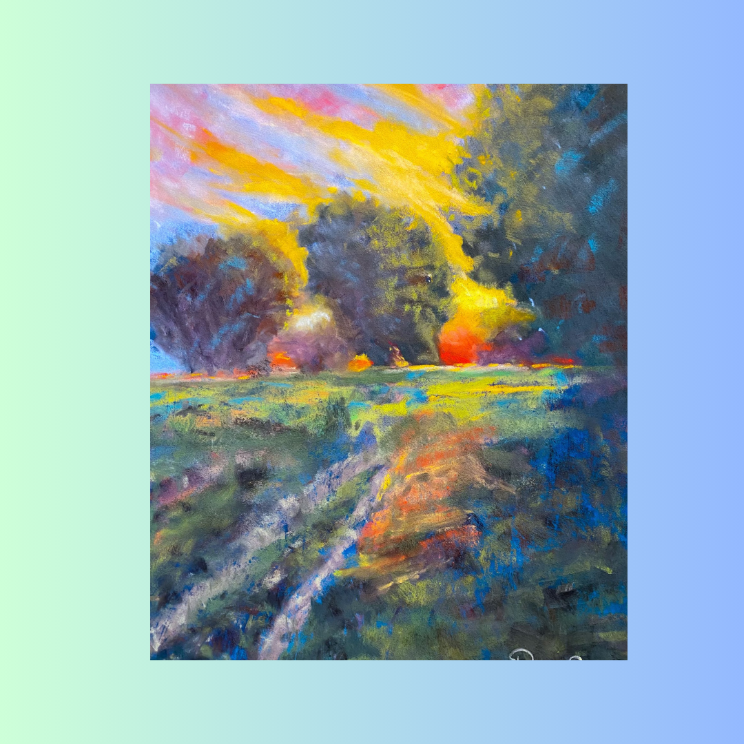 Evenings Flame 8 x 10 Photo Print Unframed 