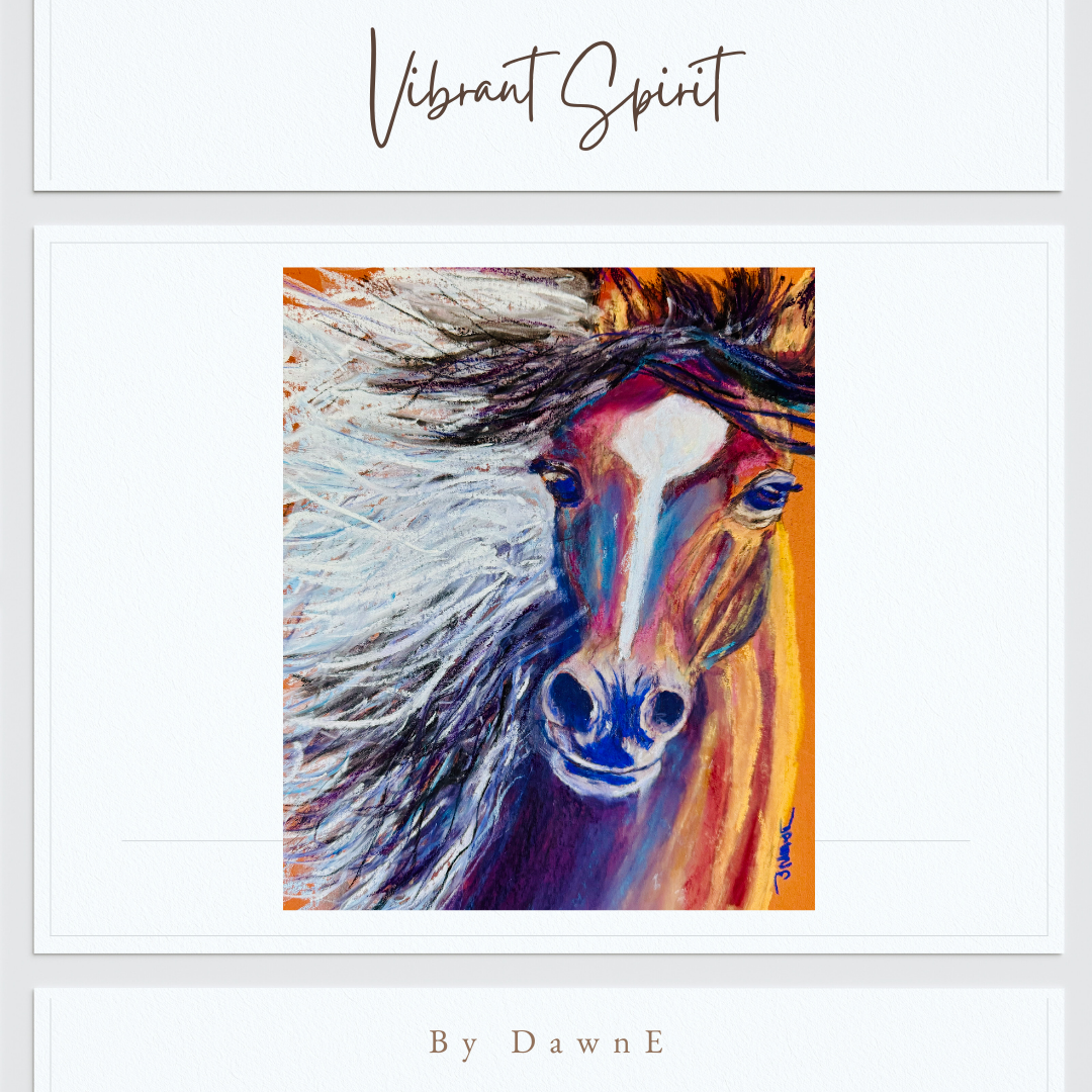 "Vibrant Spirit" 12 x 9 Pastel Painting unframed