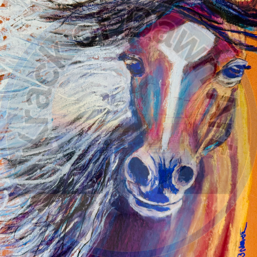 "Vibrant Spirit" 12 x 9 Pastel Painting unframed 