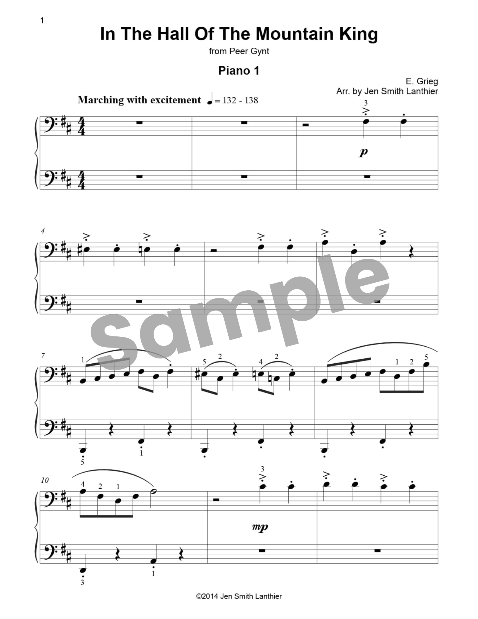 In the Hall of the Mountain King  (E-piece)