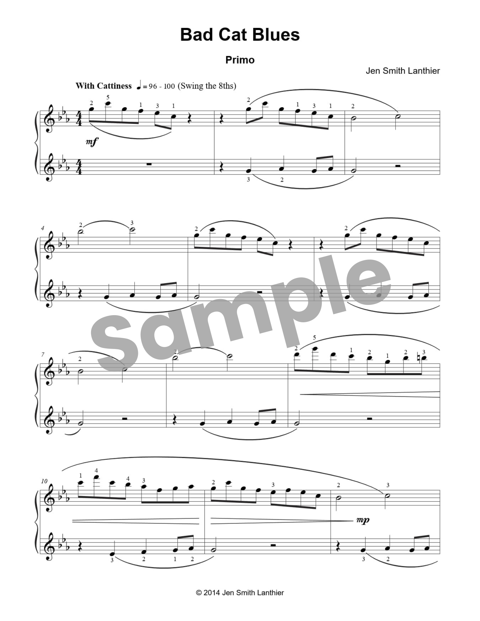 Bad Cat Blues (E-piece)