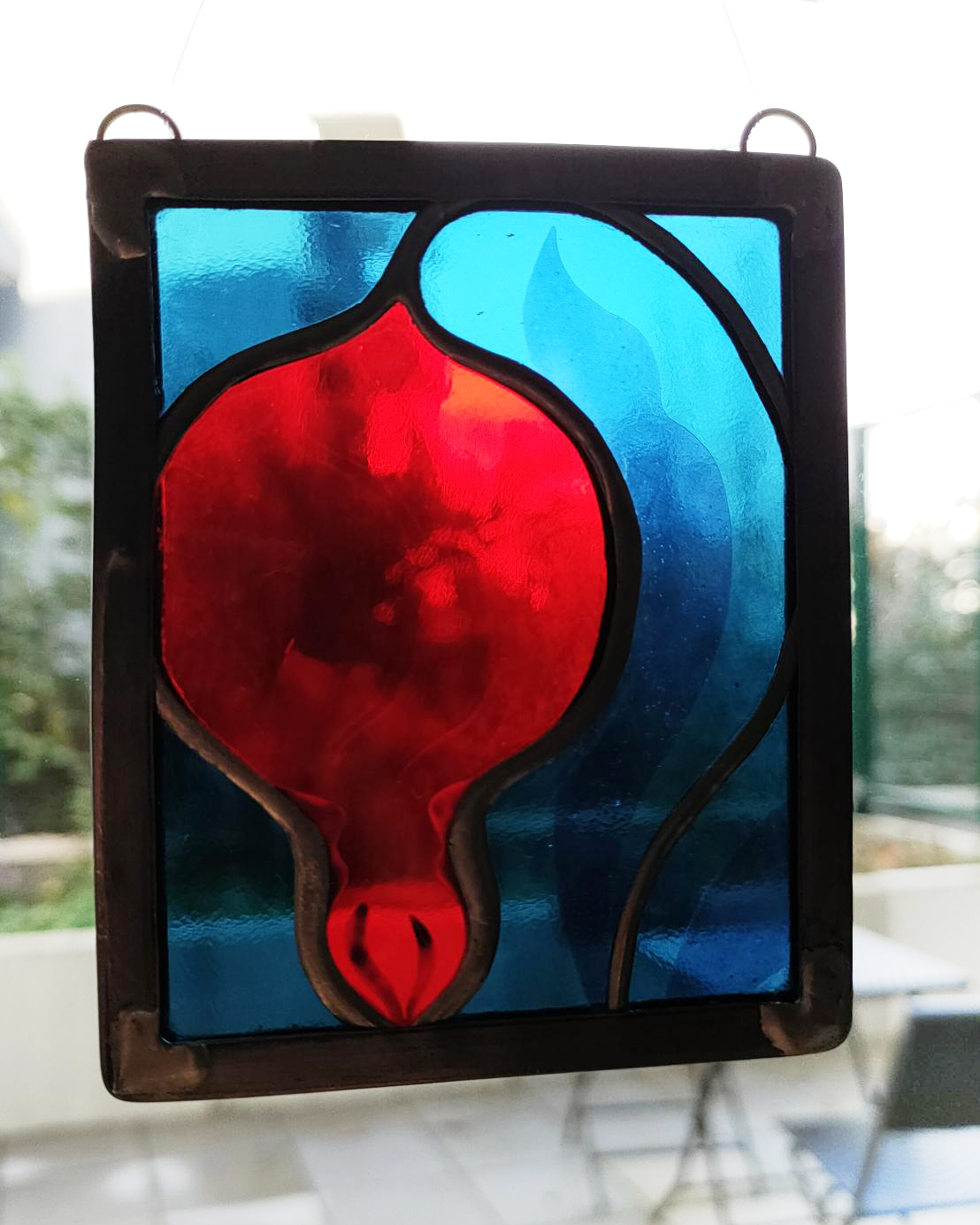 Mini-vitrail grenade