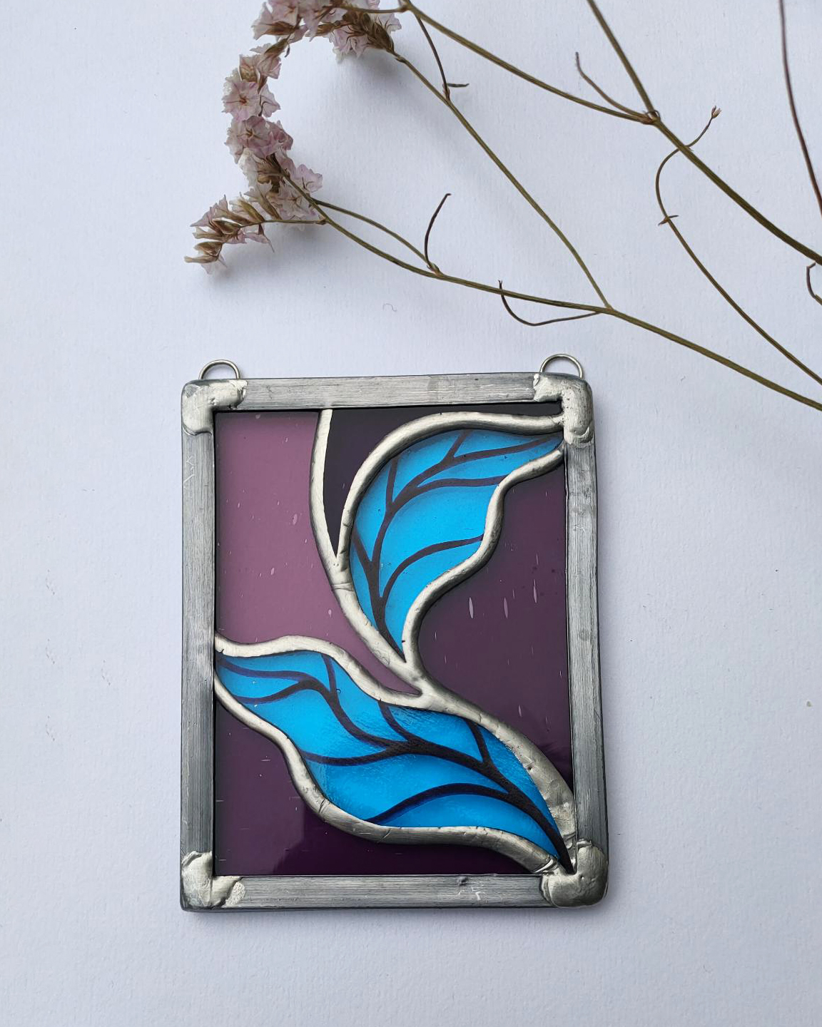 Mini-vitrail feuillage