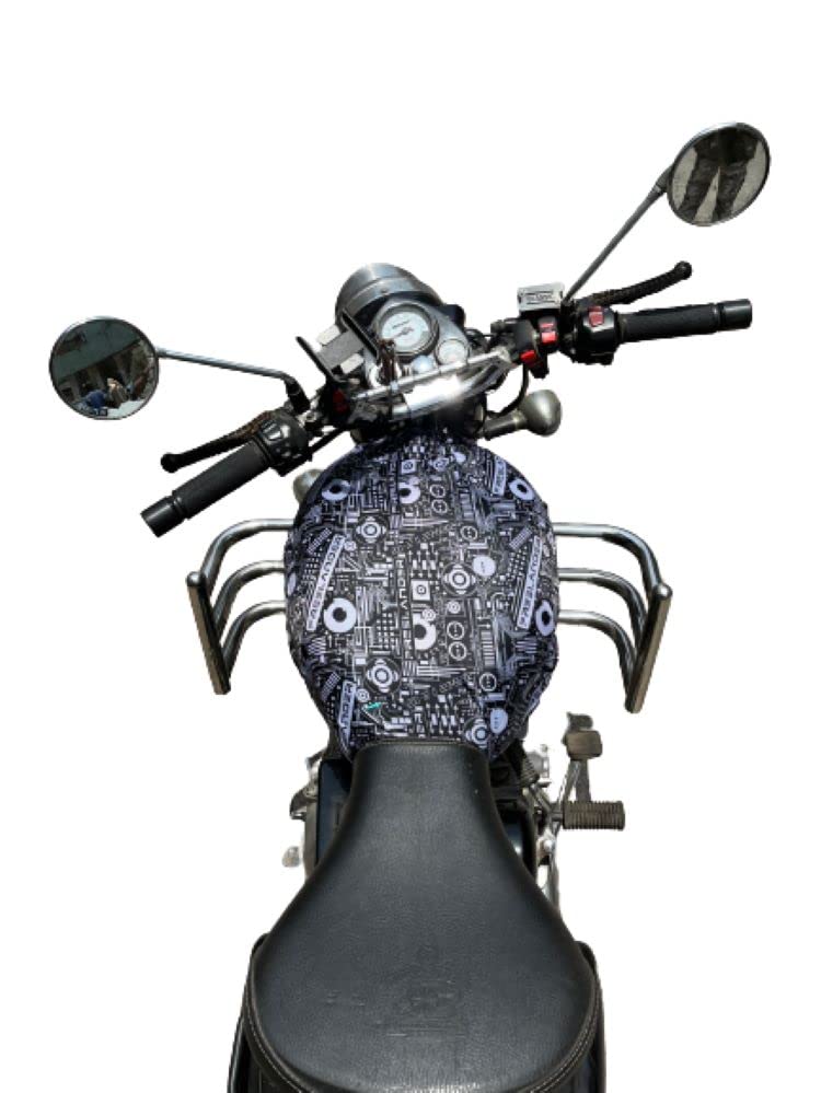 RSPD Freelander Tank Cover | Protects Your Bike from Sun,Rain,Dust,Scratches | Easy to Use | for Classic, Thunderbird, Meteor, Standard, Electra.