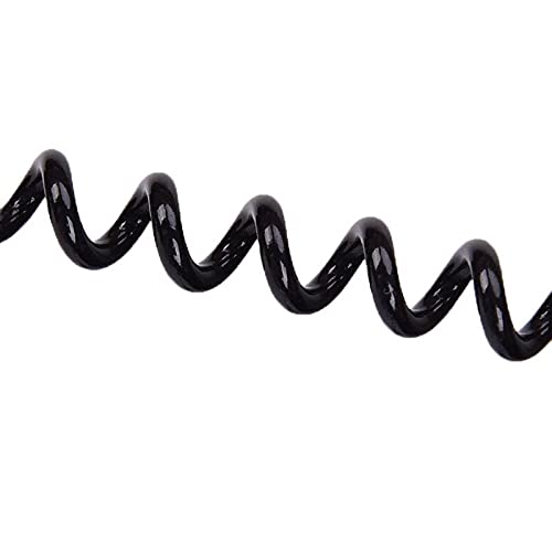 RSPD Pulsar Spring Hook Keychain (Black) Spiral Holder Keychain, Compatible for Universal Bikes
