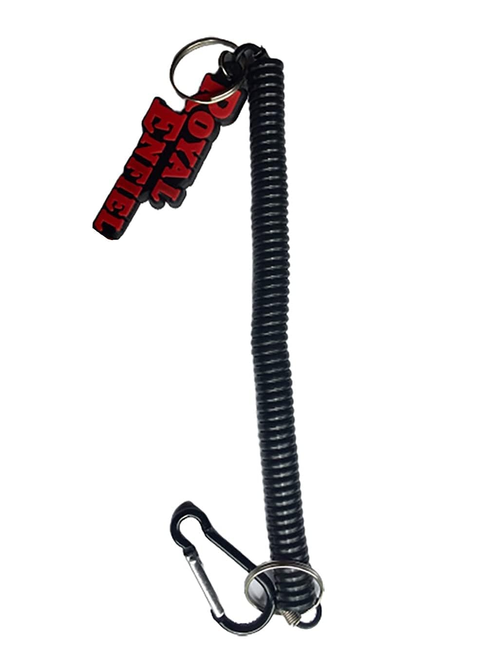 RSPD Spring Hook Keychain (Black) Spiral Holder Keychain, Compatible for Universal bikes