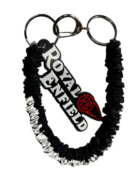 RSPD Multi Purpose Steel Spiral Keychain Stretchable and Reflective, Metal Clip Holder for Bike and Petrol Lock Key.
