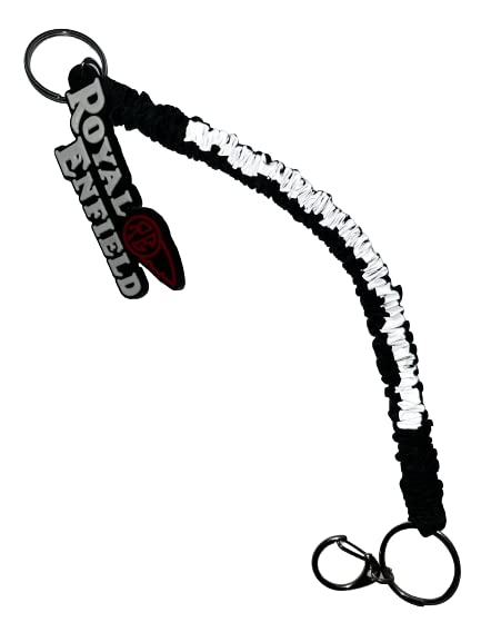 RSPD Multi Purpose Steel Spiral Keychain Stretchable and Reflective, Metal Clip Holder for Bike and Petrol Lock Key.